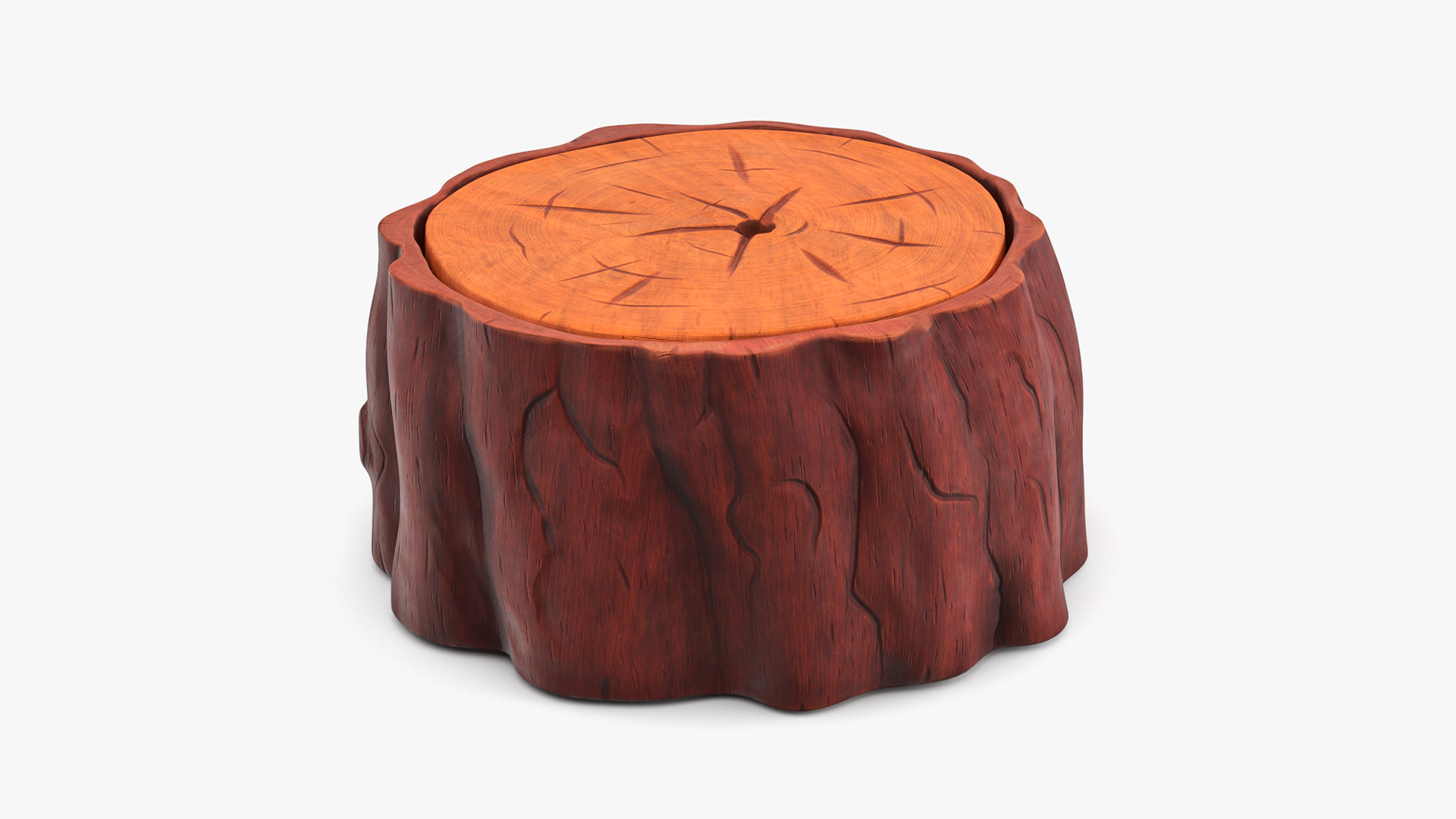 Low Cartoon Stump 3D