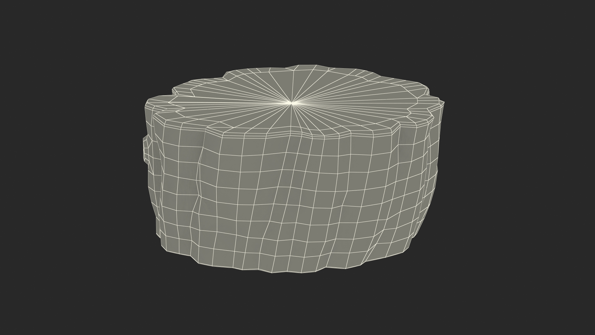 Low Cartoon Stump 3D