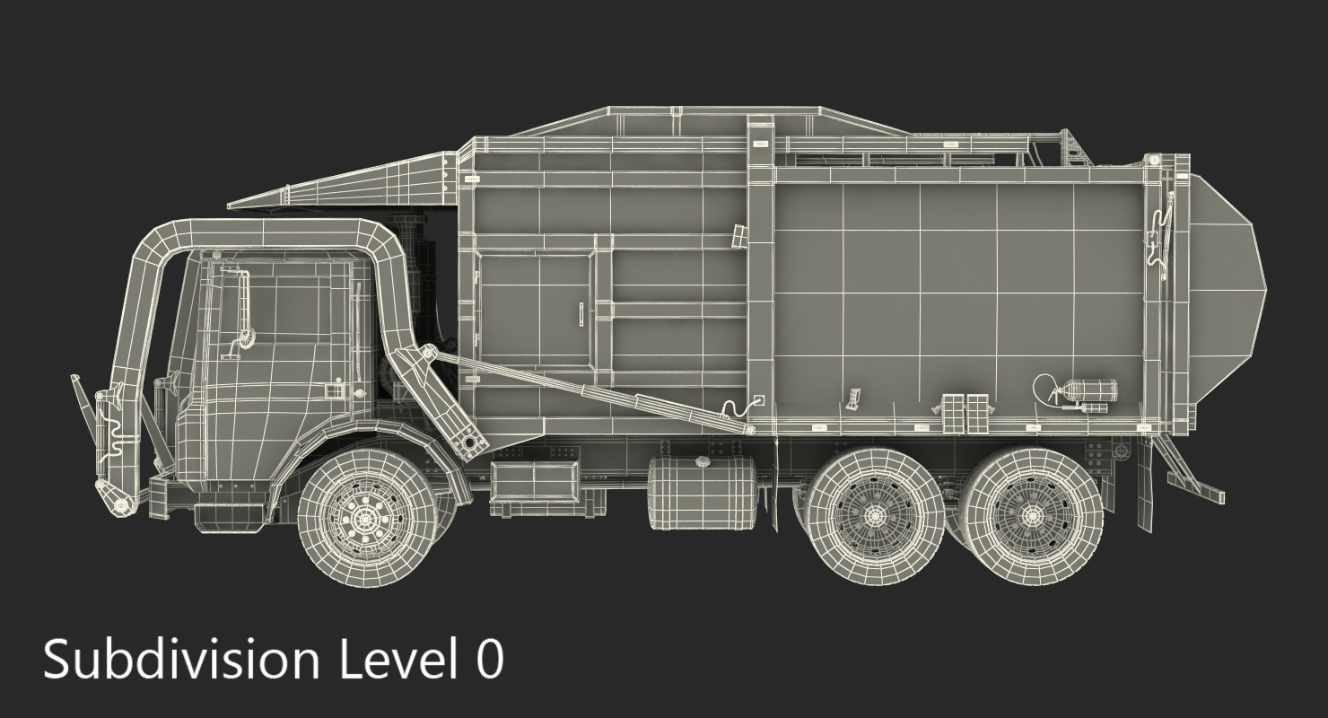 Trash Truck Generic 3D model