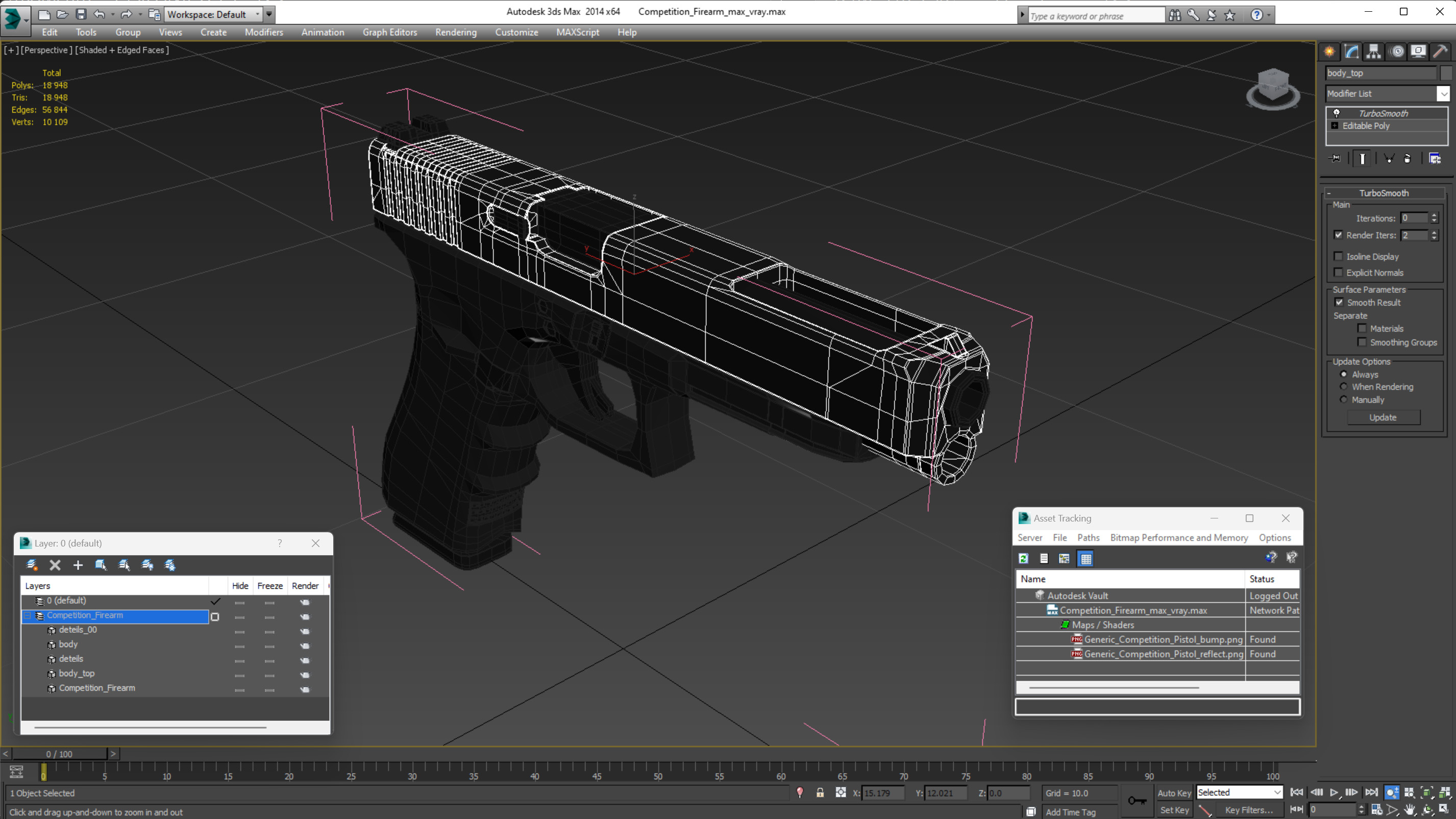 Competition Firearm 3D model