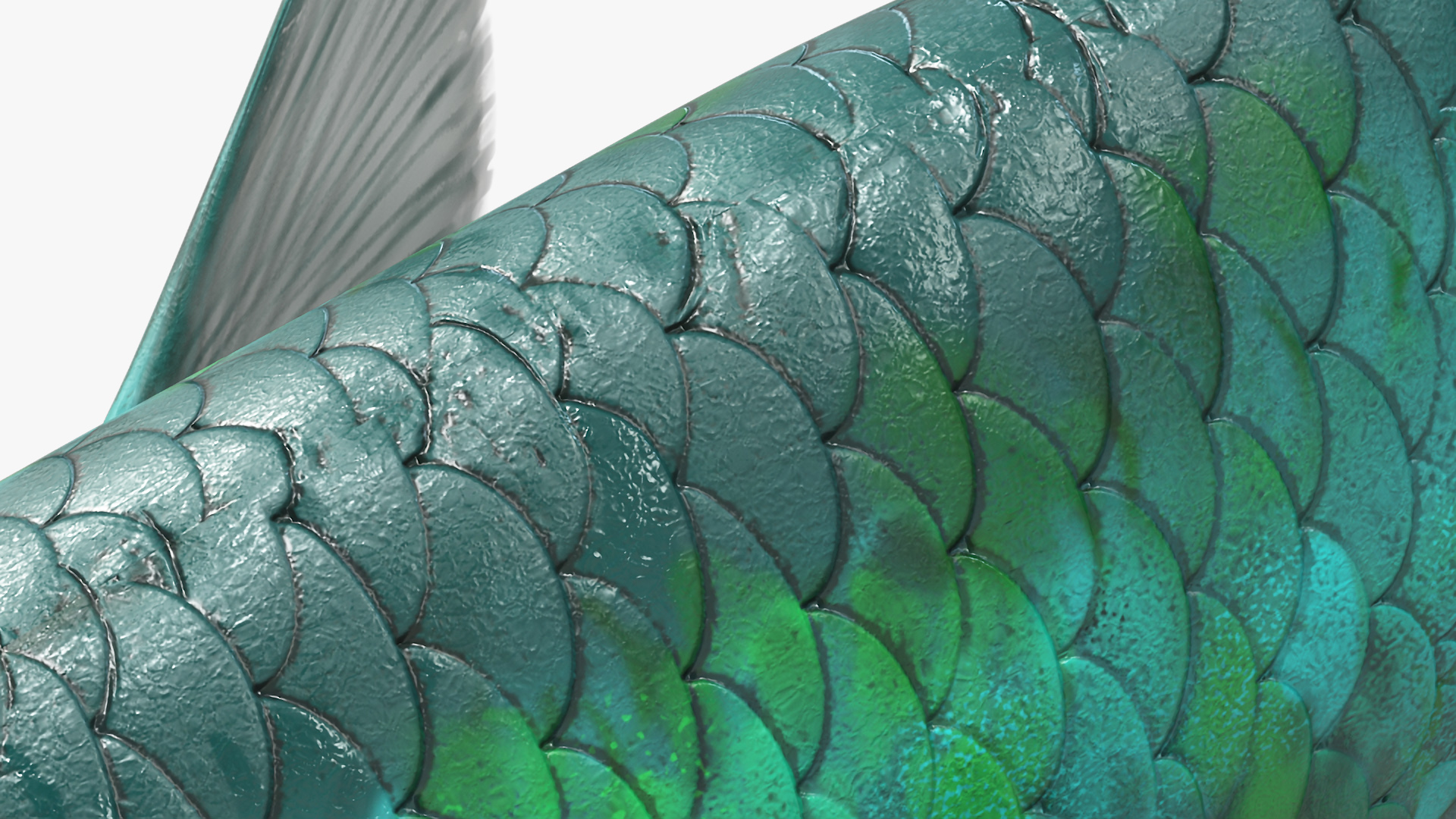 3D Guppy Fish Malachite Rigged for Cinema 4D