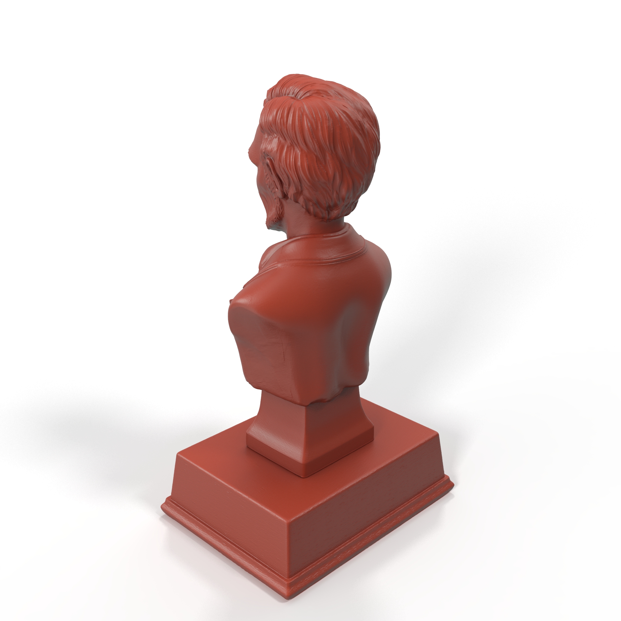 3D Bust of Abraham Lincoln on Pedestal for 3D Print model