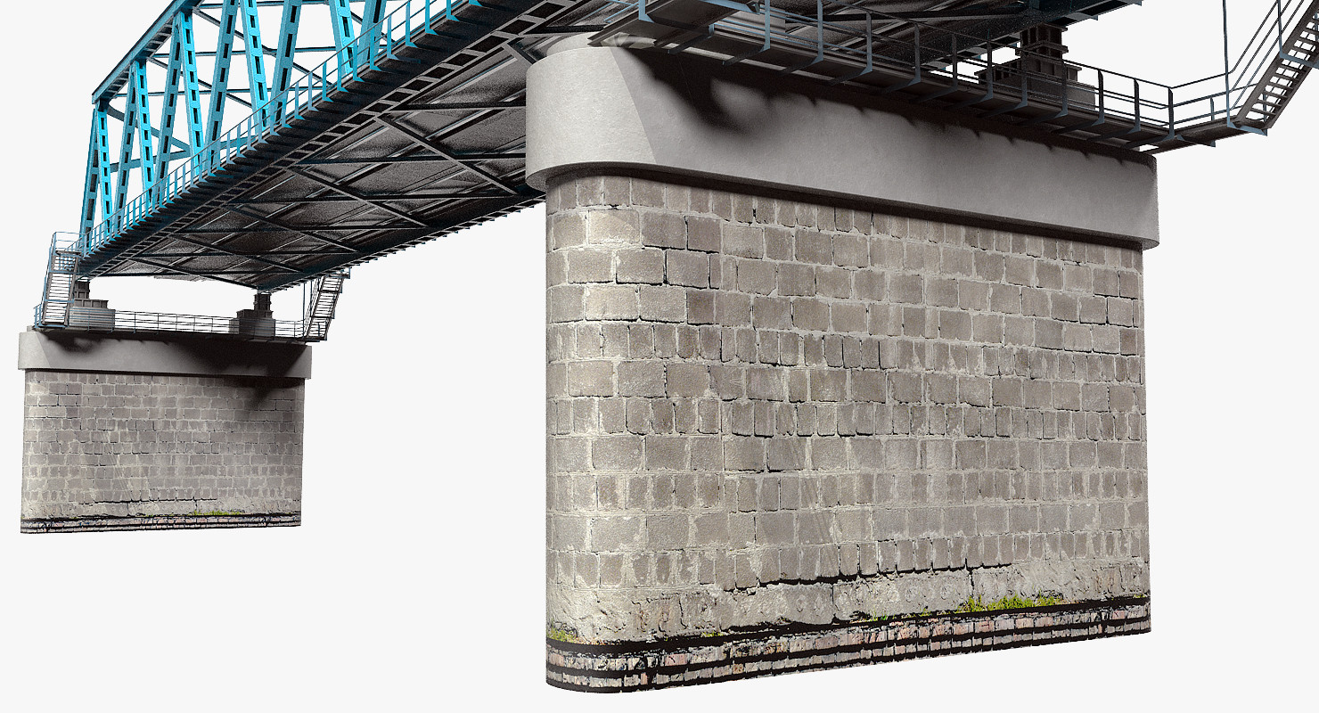 Railway Bridge Section 3D