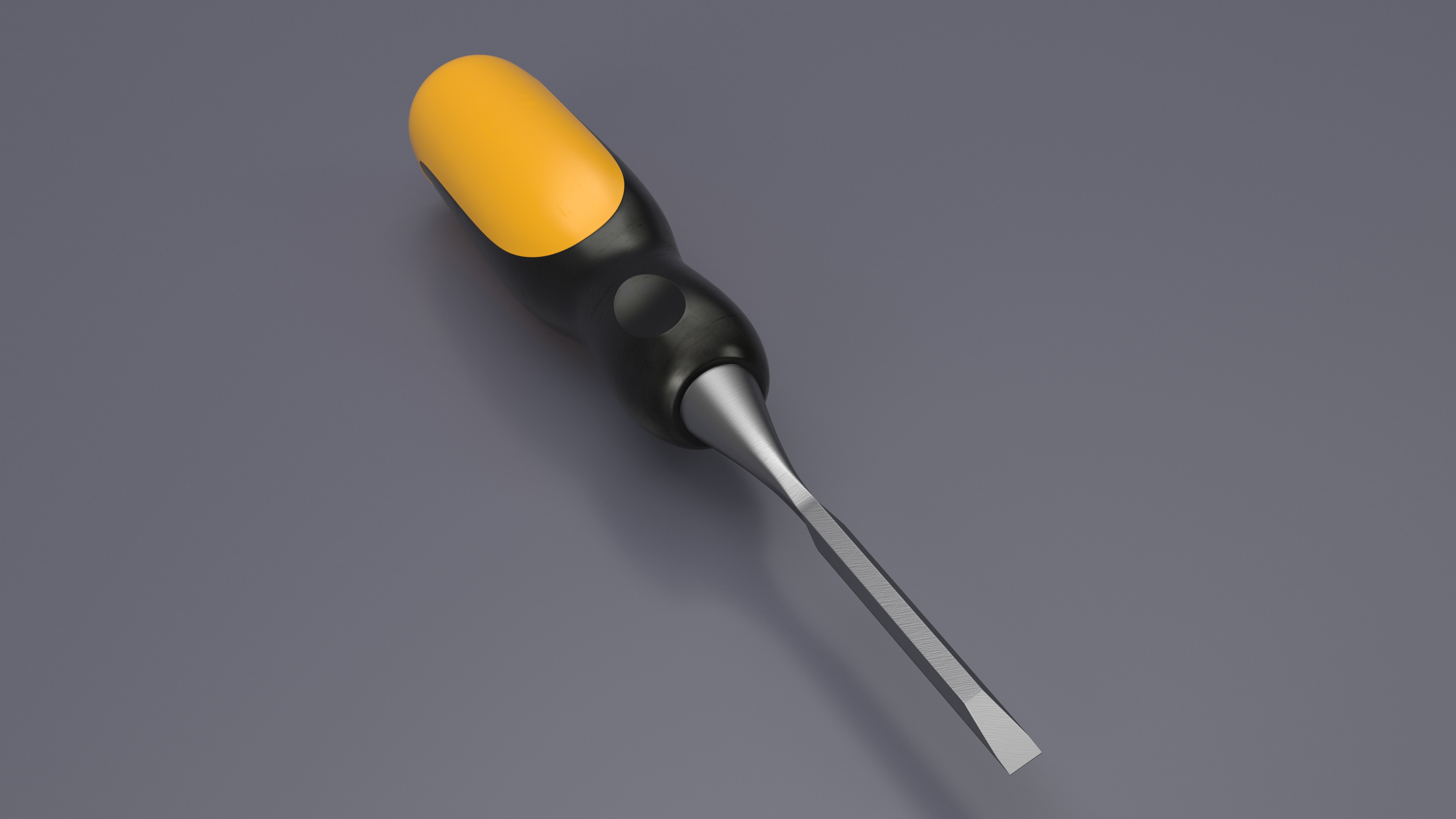 3D Wood Chisel with Plastic Handle