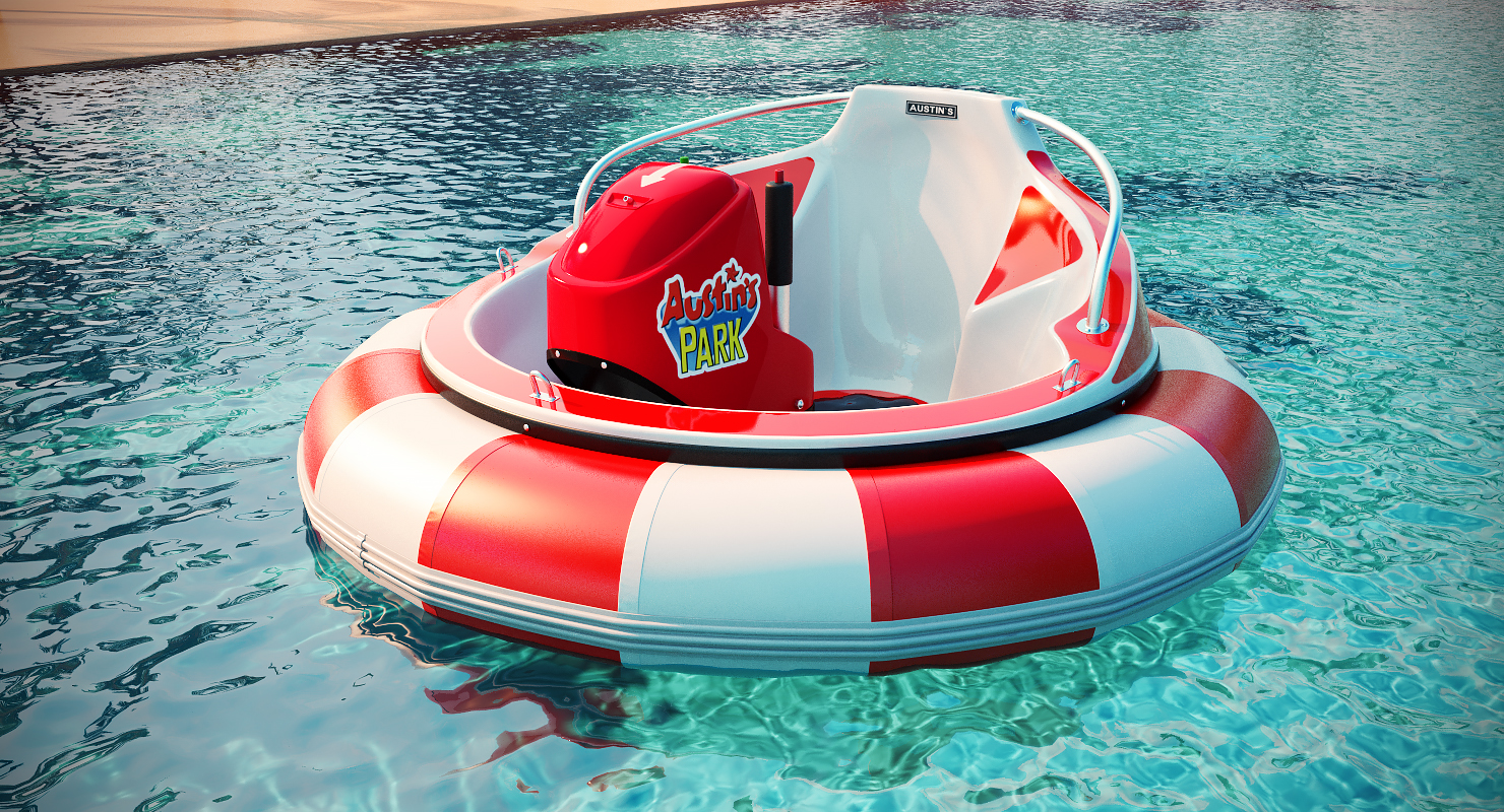 3D Amusement Park Bumper Boat