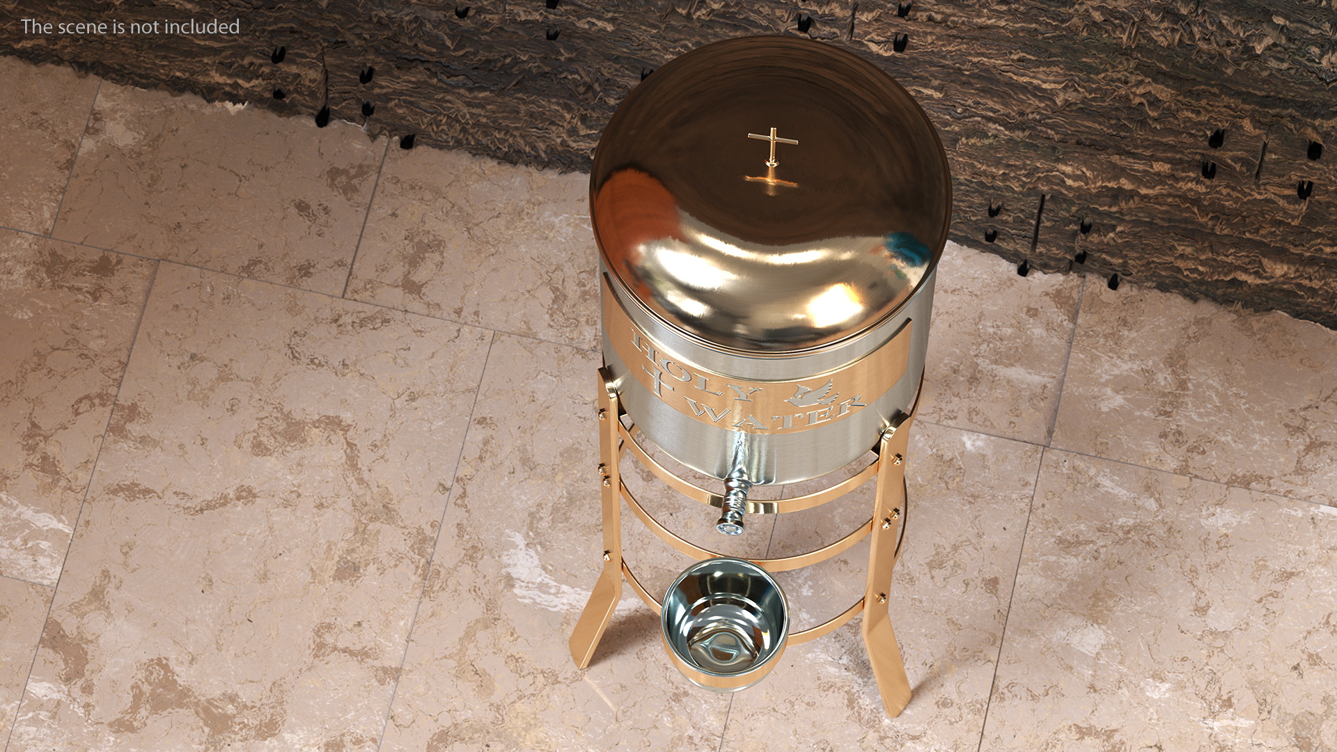 3D Holy Water Tank with Stand