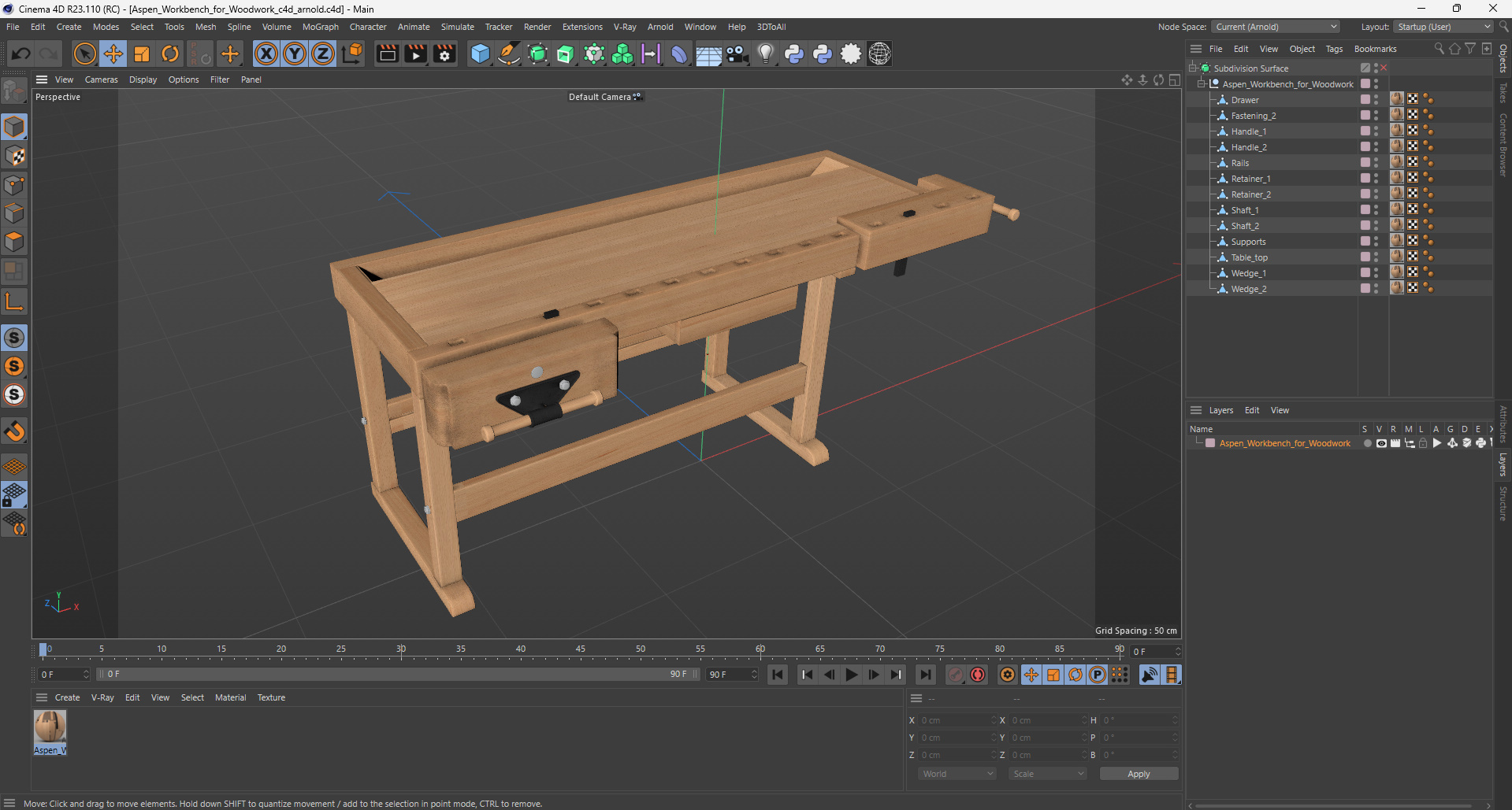 3D Aspen Workbench for Woodwork model