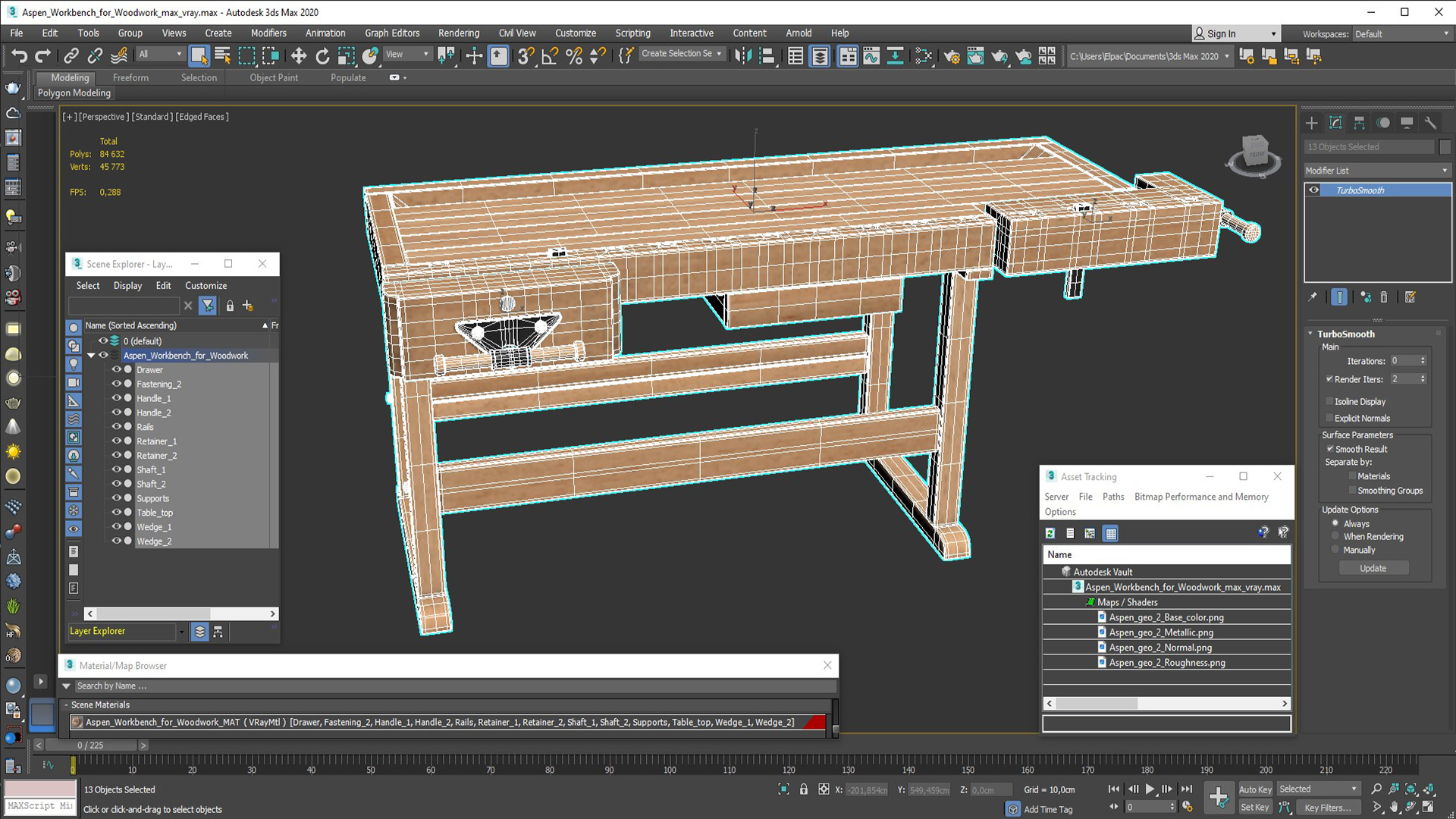 3D Aspen Workbench for Woodwork model