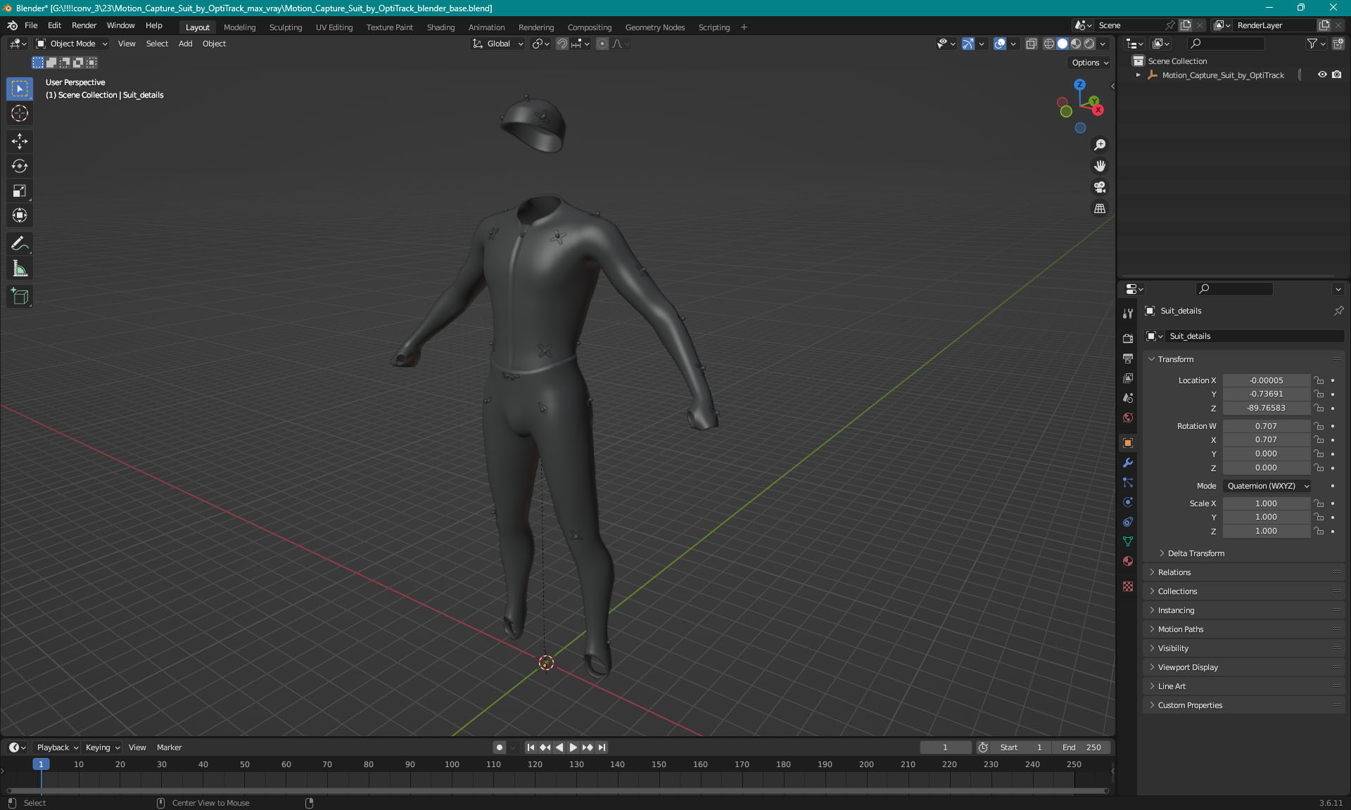 Motion Capture Suit by OptiTrack 3D