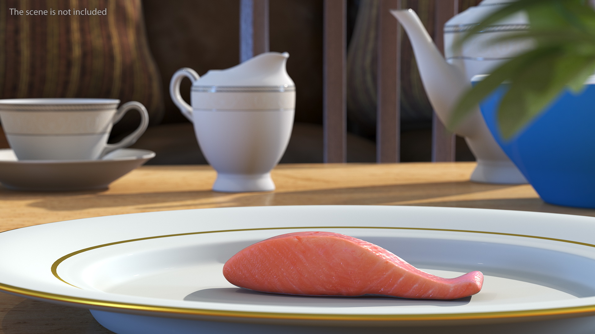 Raw Salmon Fillet 3D