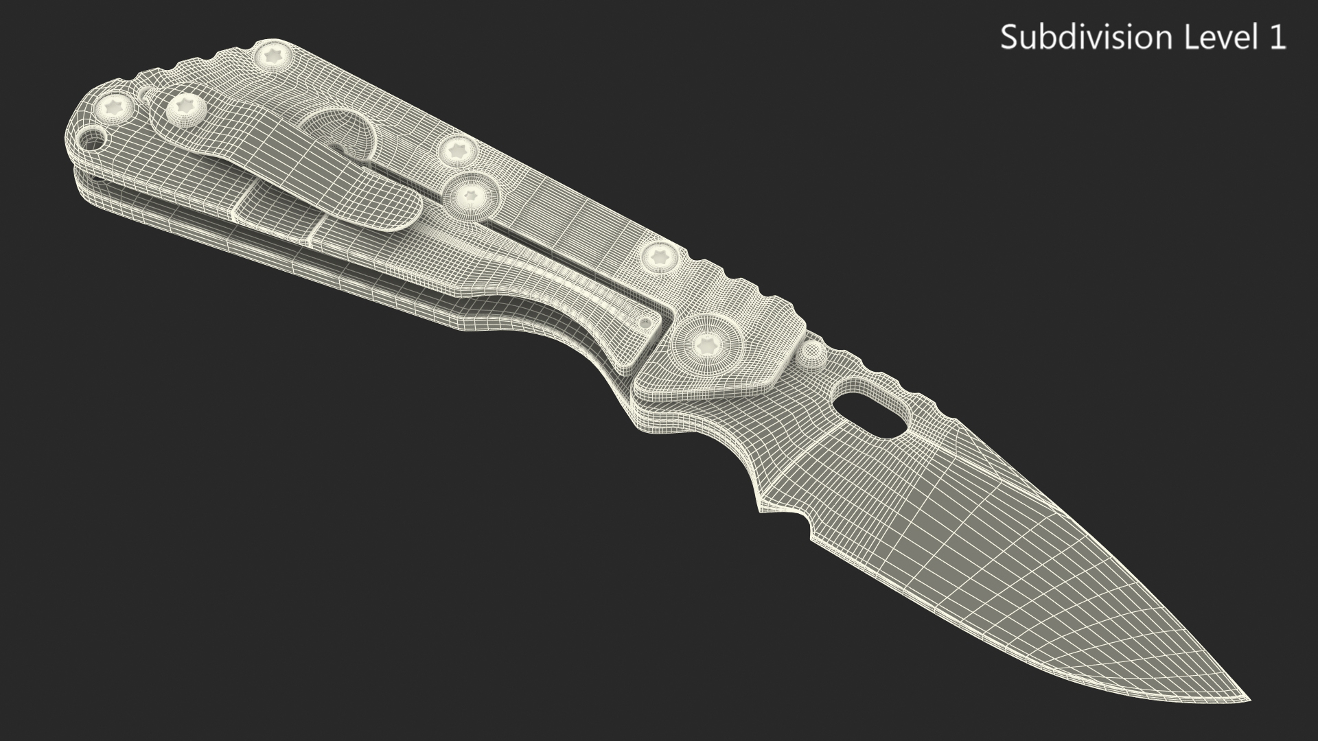 Strider SMF Knife 3D