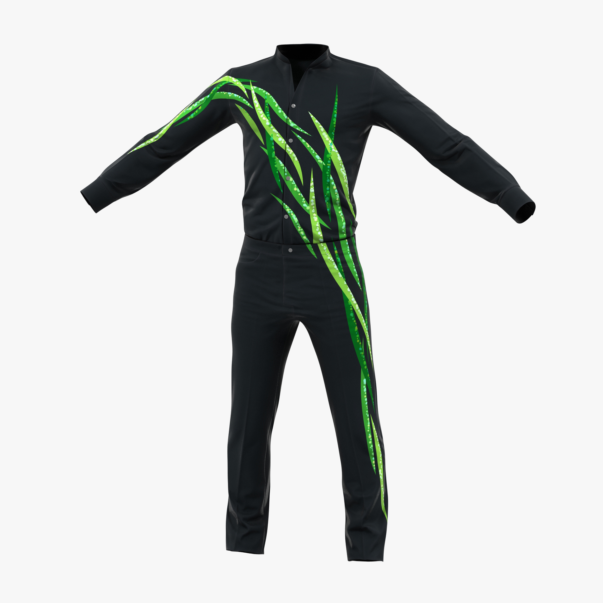 3D Male Figure Skater Costume 3 model