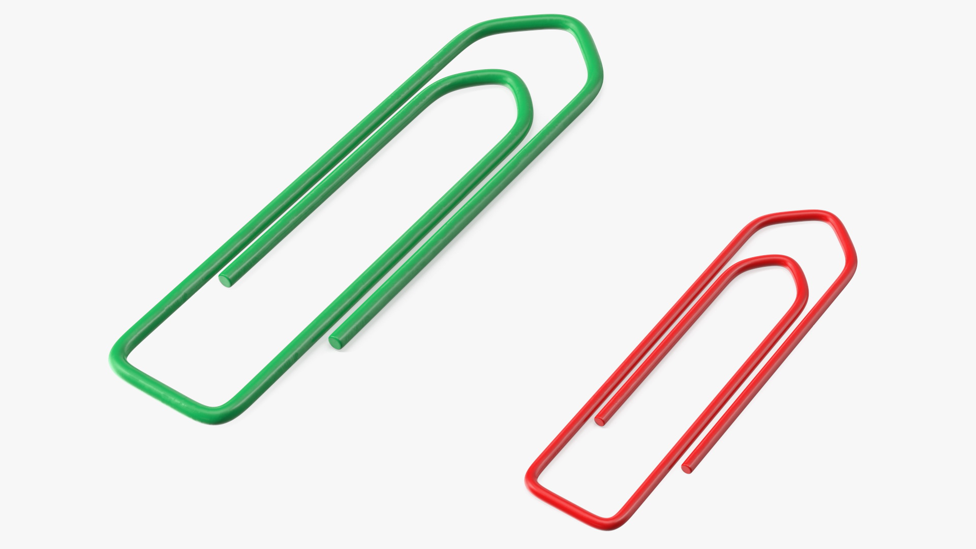 Paper Clip Boat Shape Color 3D