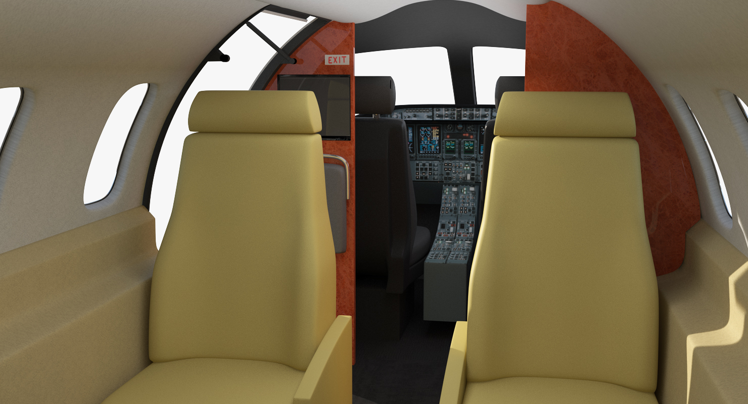 3D Bombardier Learjet 45XR model