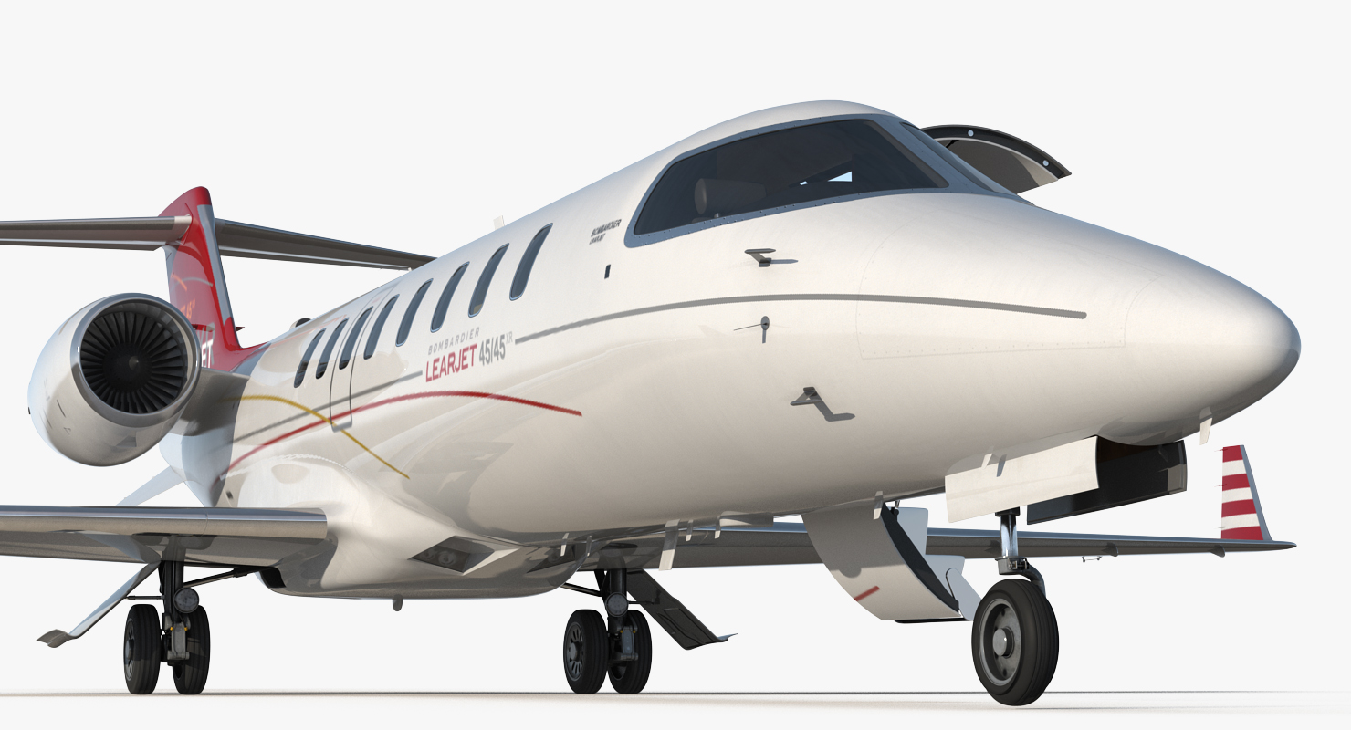 3D Bombardier Learjet 45XR model