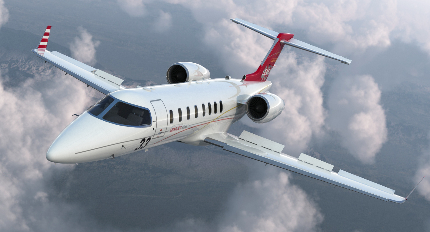 3D Bombardier Learjet 45XR model