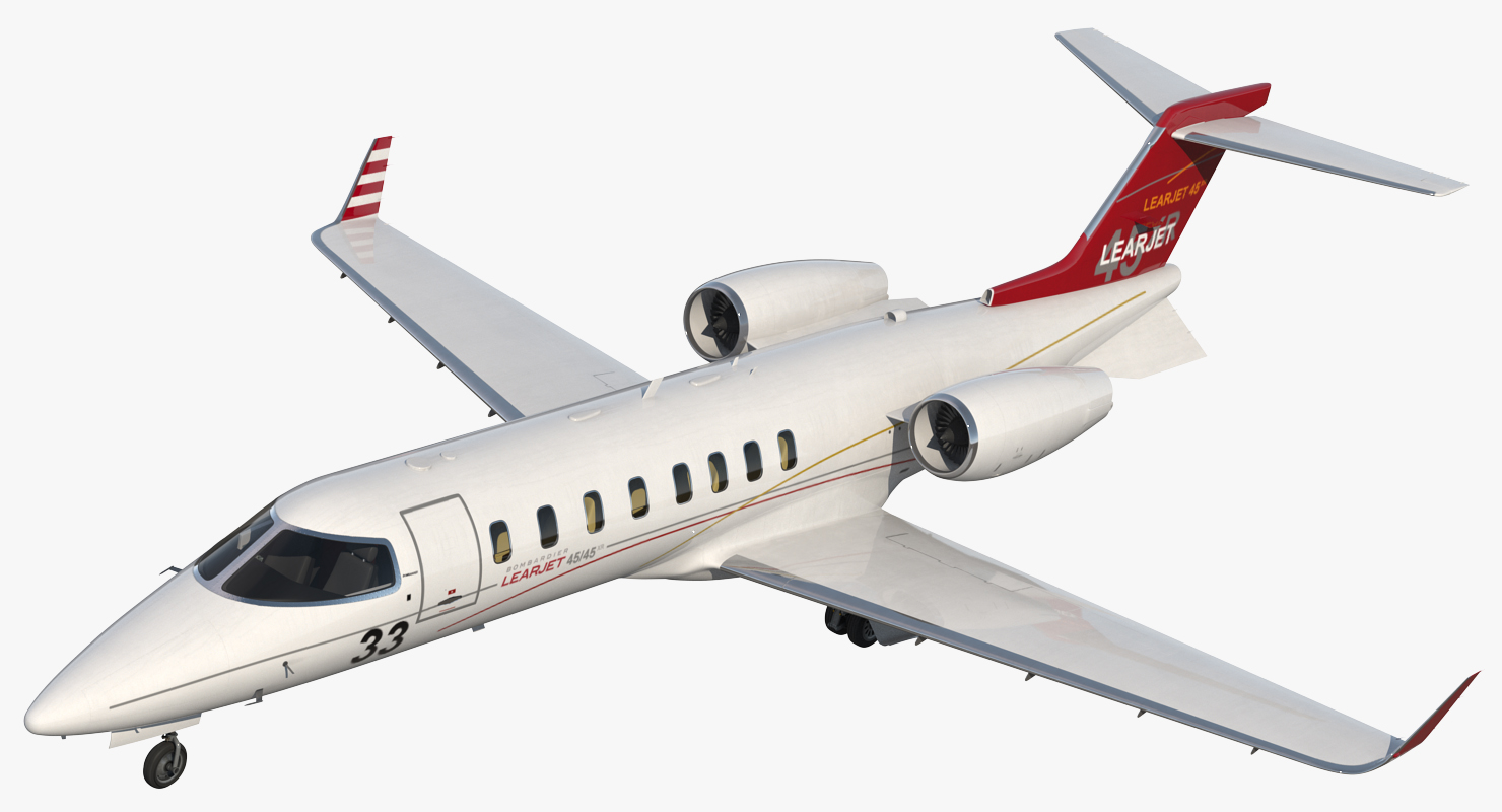 3D Bombardier Learjet 45XR model