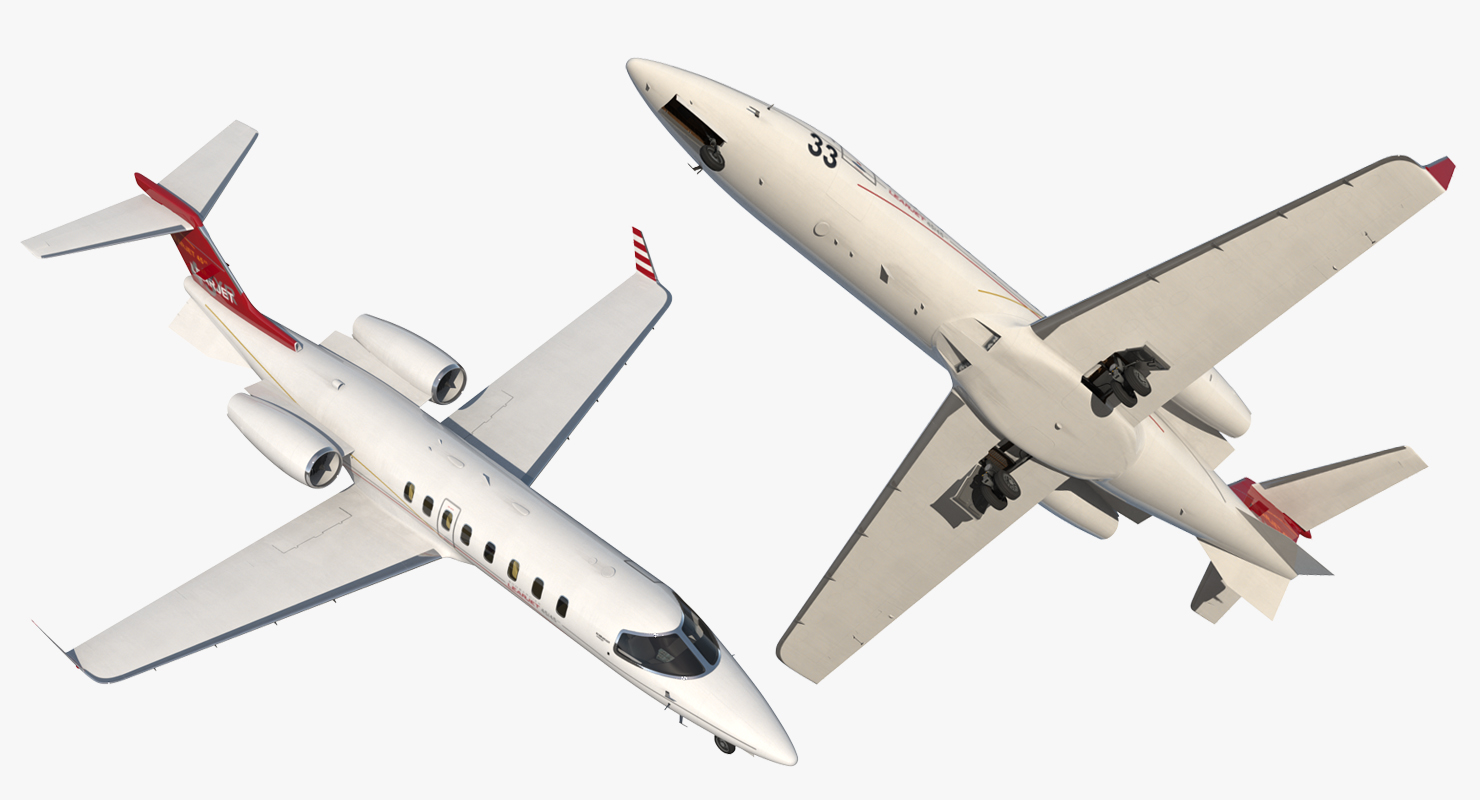 3D Bombardier Learjet 45XR model