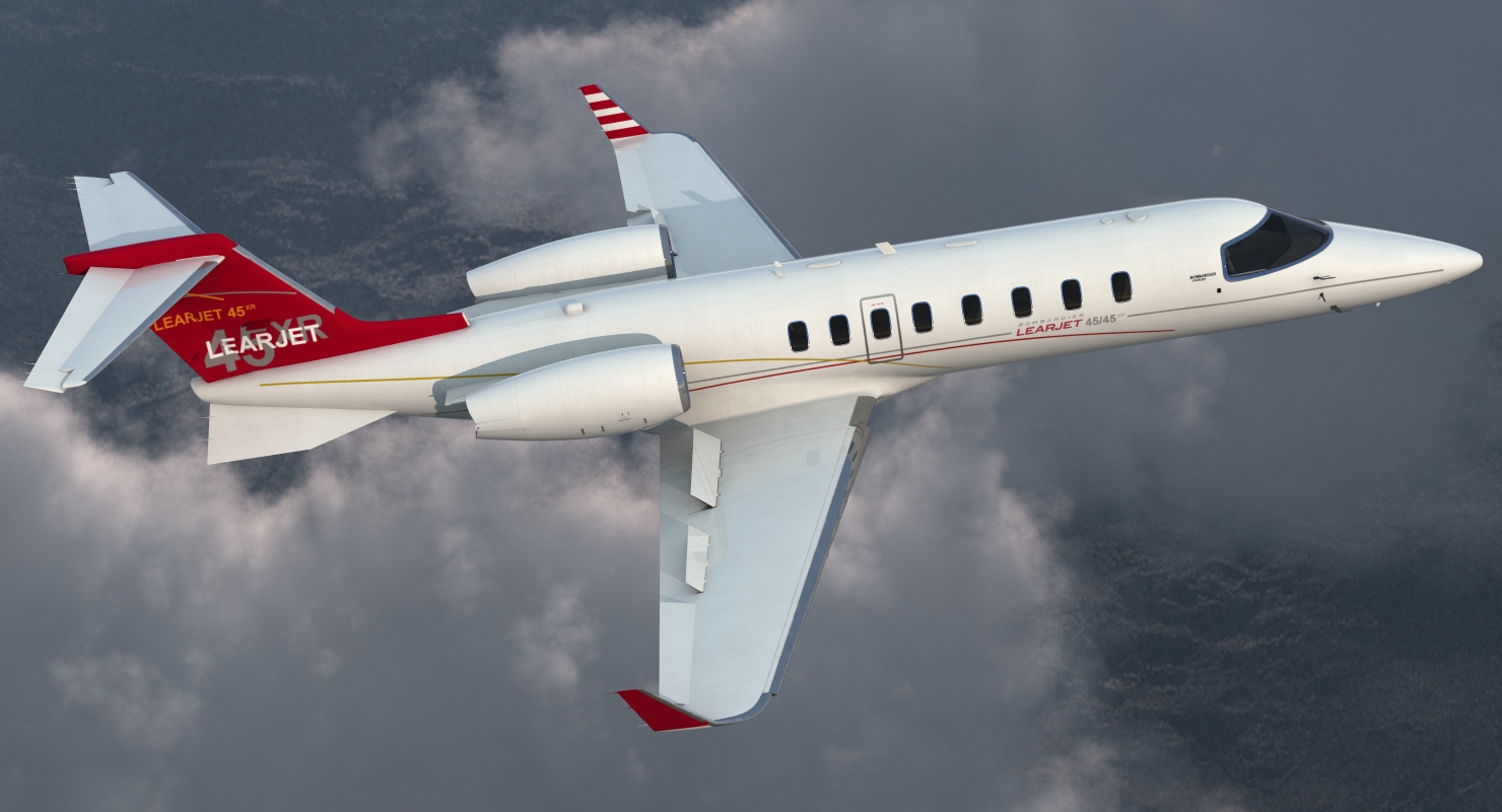 3D Bombardier Learjet 45XR model