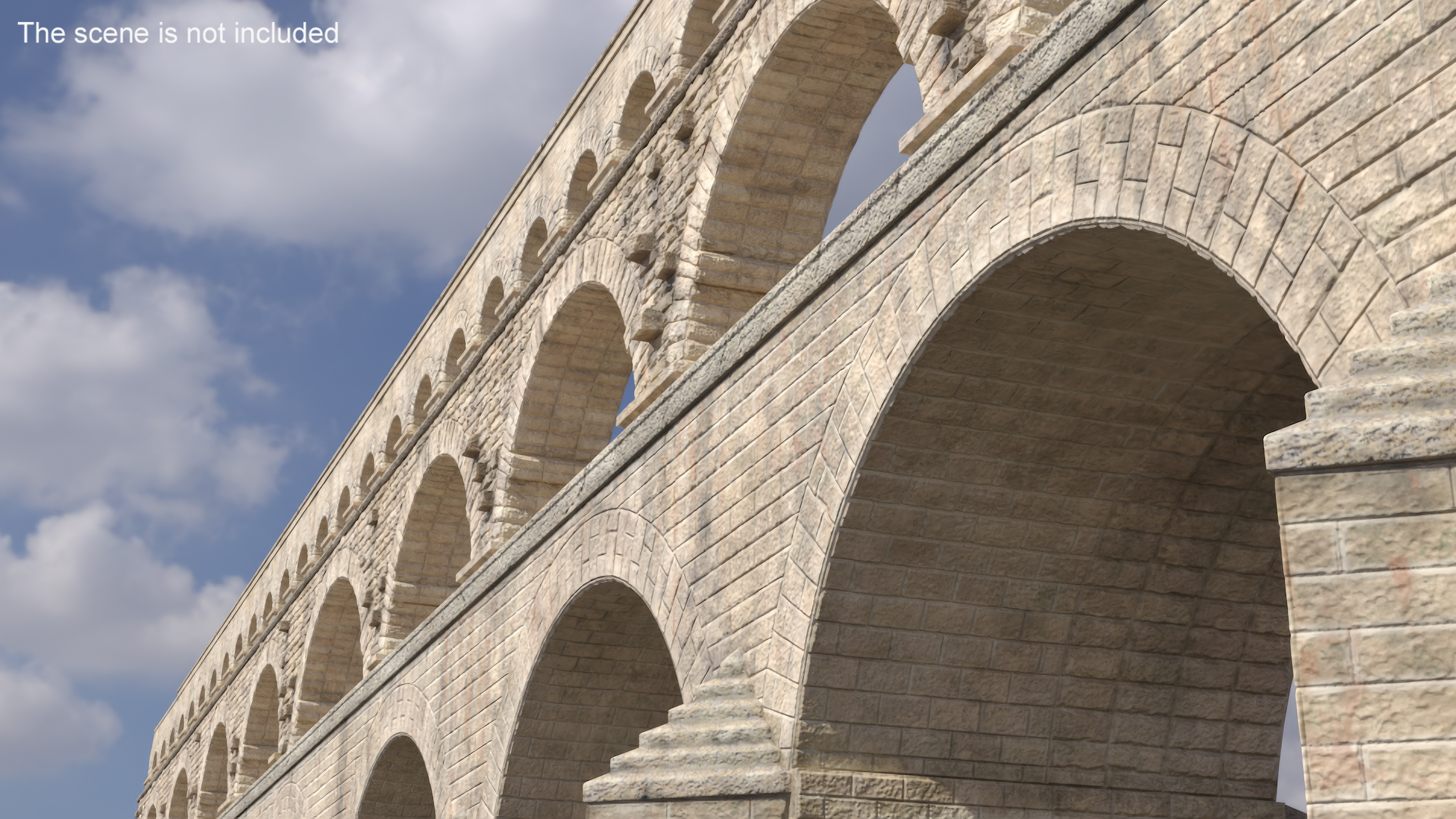 Ancient Roman Aqueduct 3D