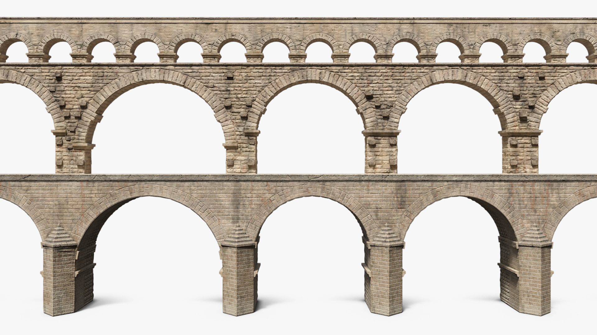 Ancient Roman Aqueduct 3D