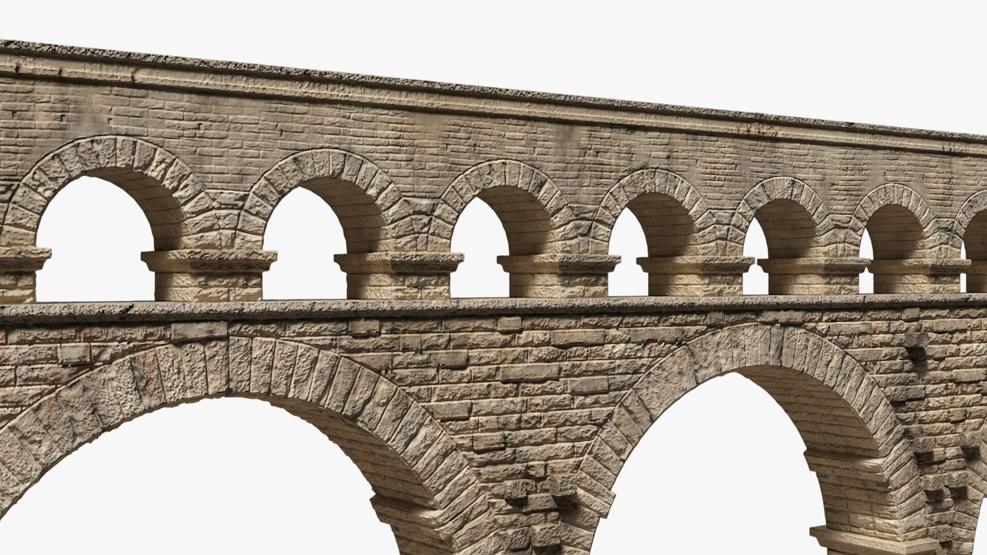 Ancient Roman Aqueduct 3D