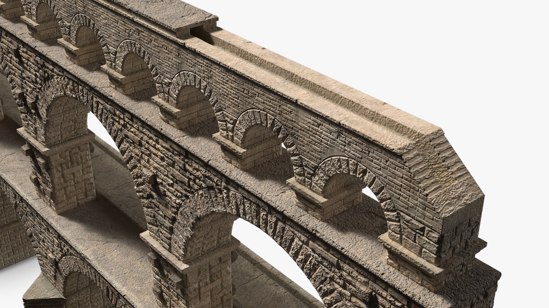 Ancient Roman Aqueduct 3D