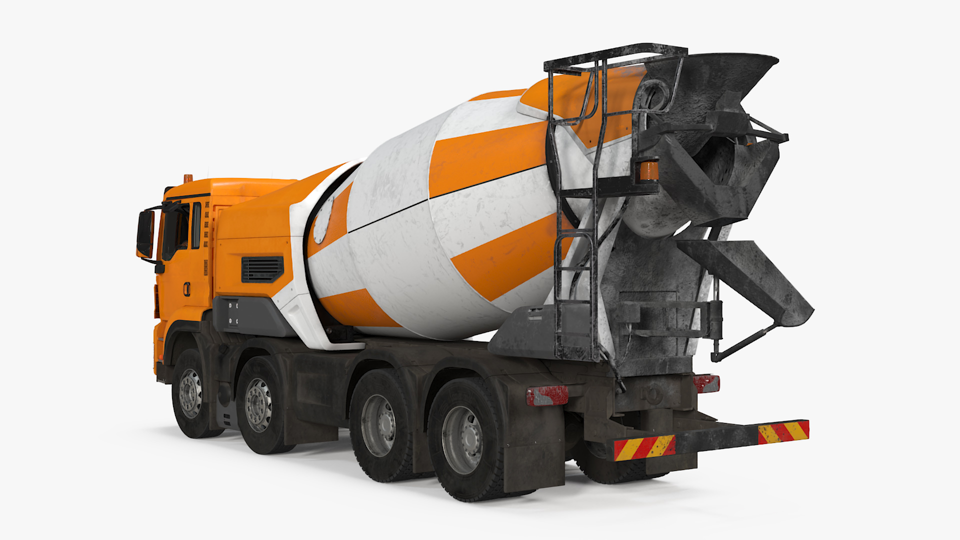 3D Cement Mixer Truck with Portable Concrete Pump