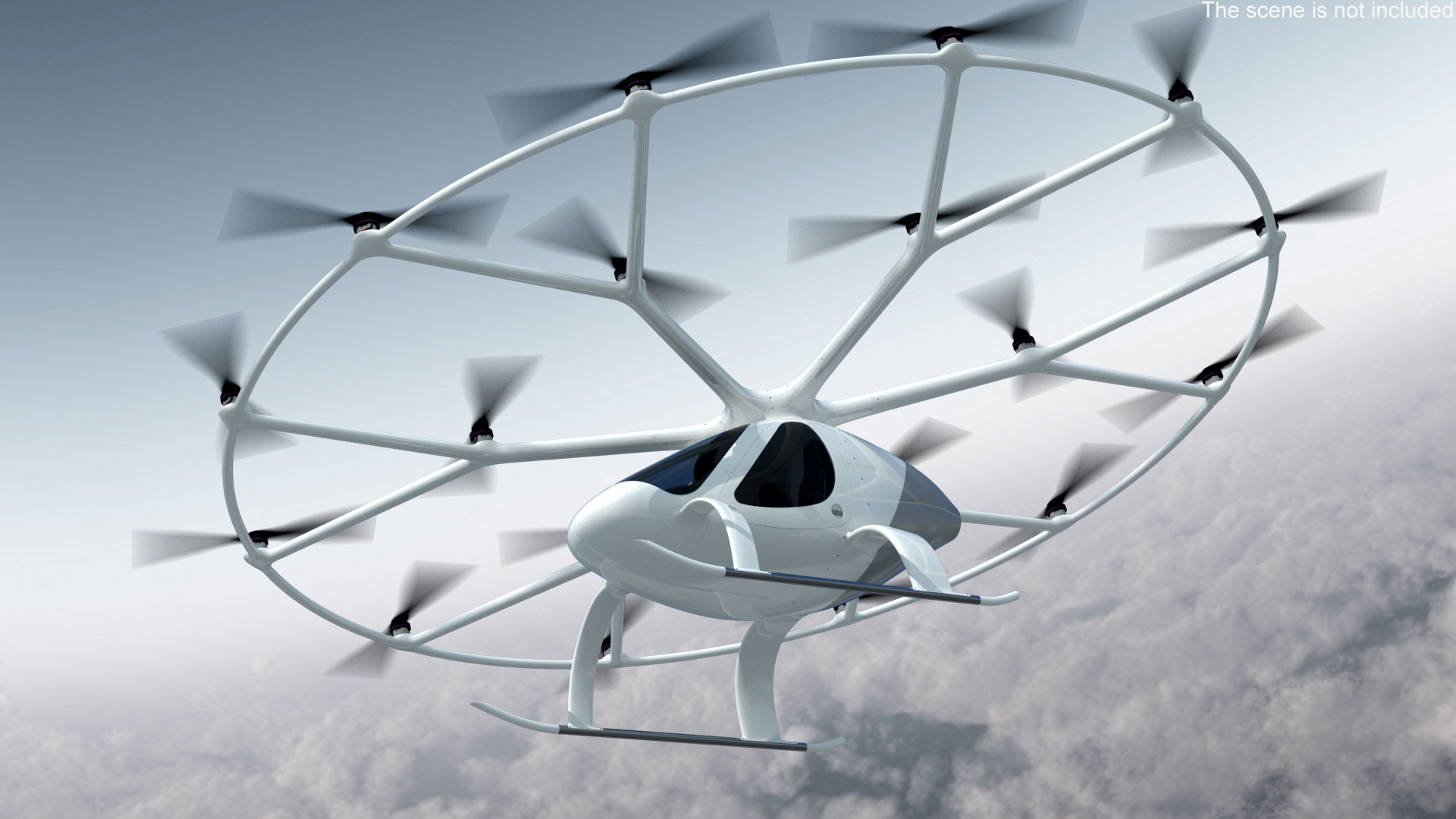 Passenger Electric Drone 3D model