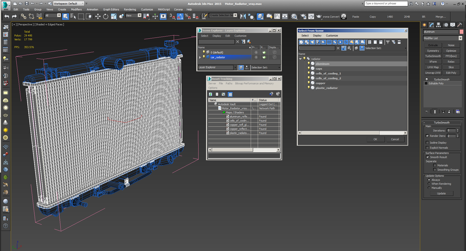 Motor Radiator 3D model