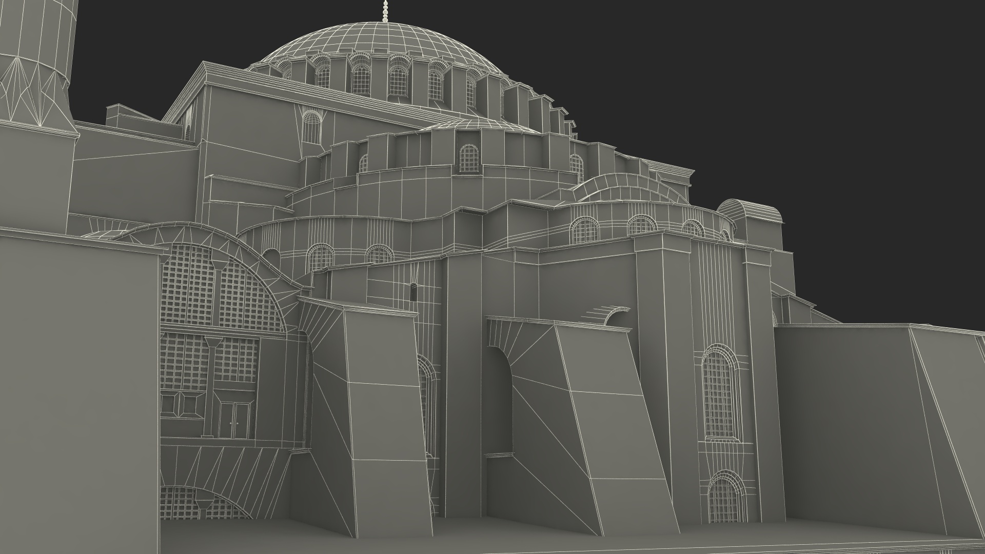 3D model Hagia Sophia Grand Mosque