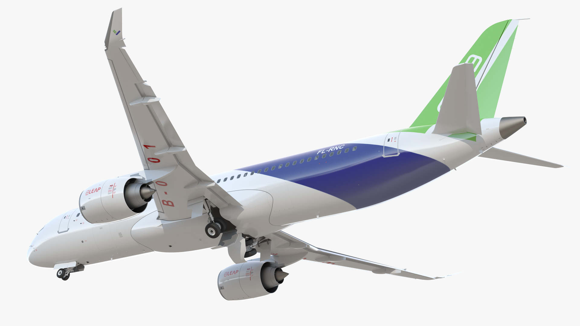 3D Comac C919 Narrow Body Airliner Flight model