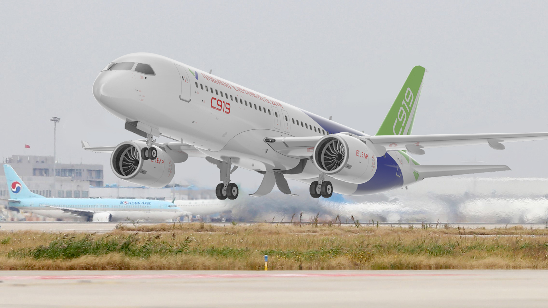 3D Comac C919 Narrow Body Airliner Flight model