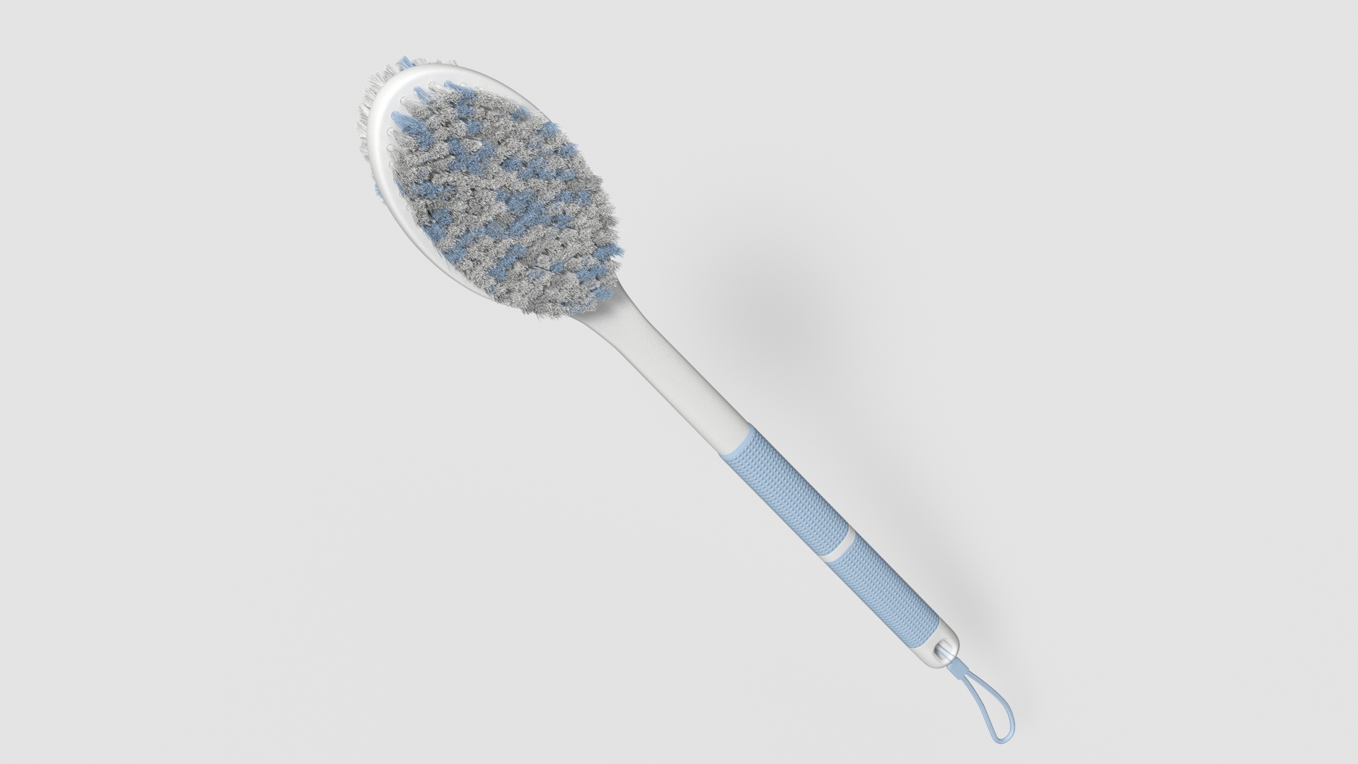 Back Scrubber Blue Fur 3D