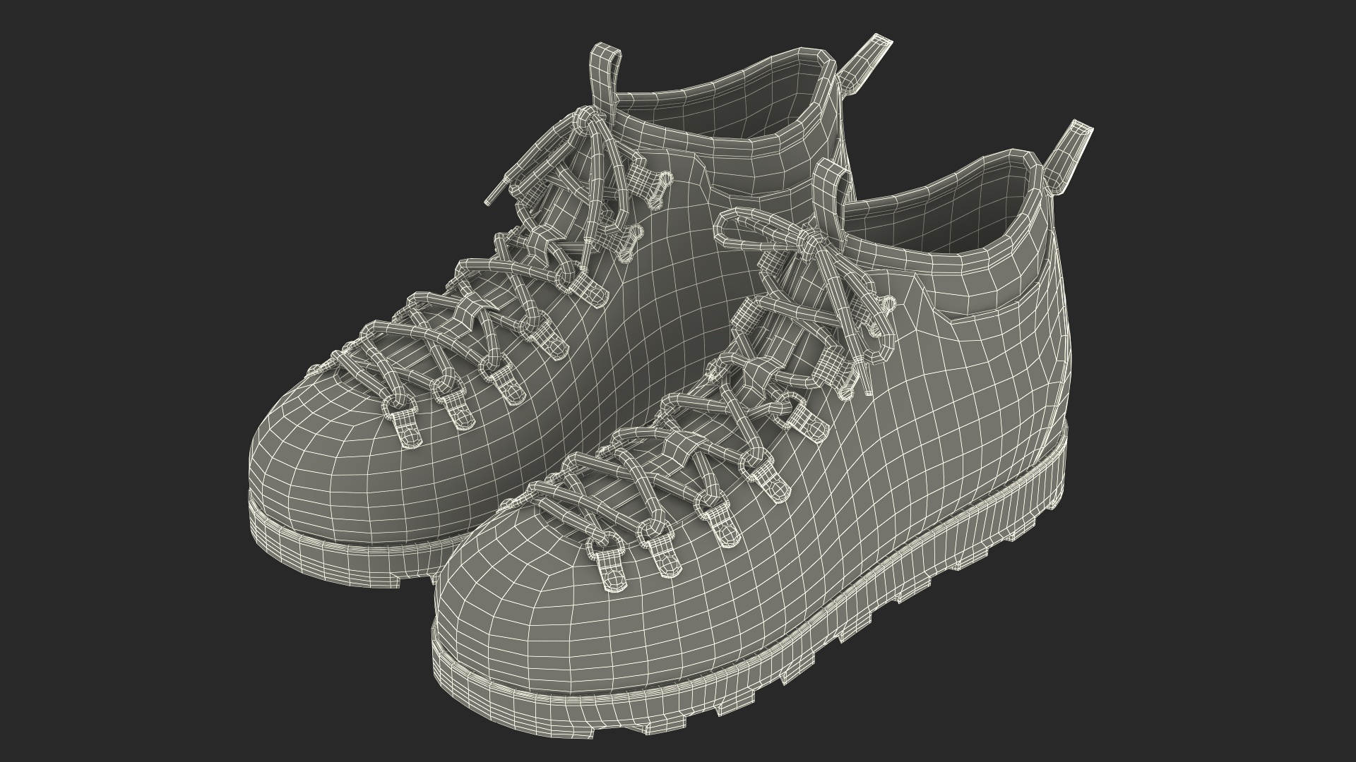 Native Fitzsimmons Onyx Boots 3D model