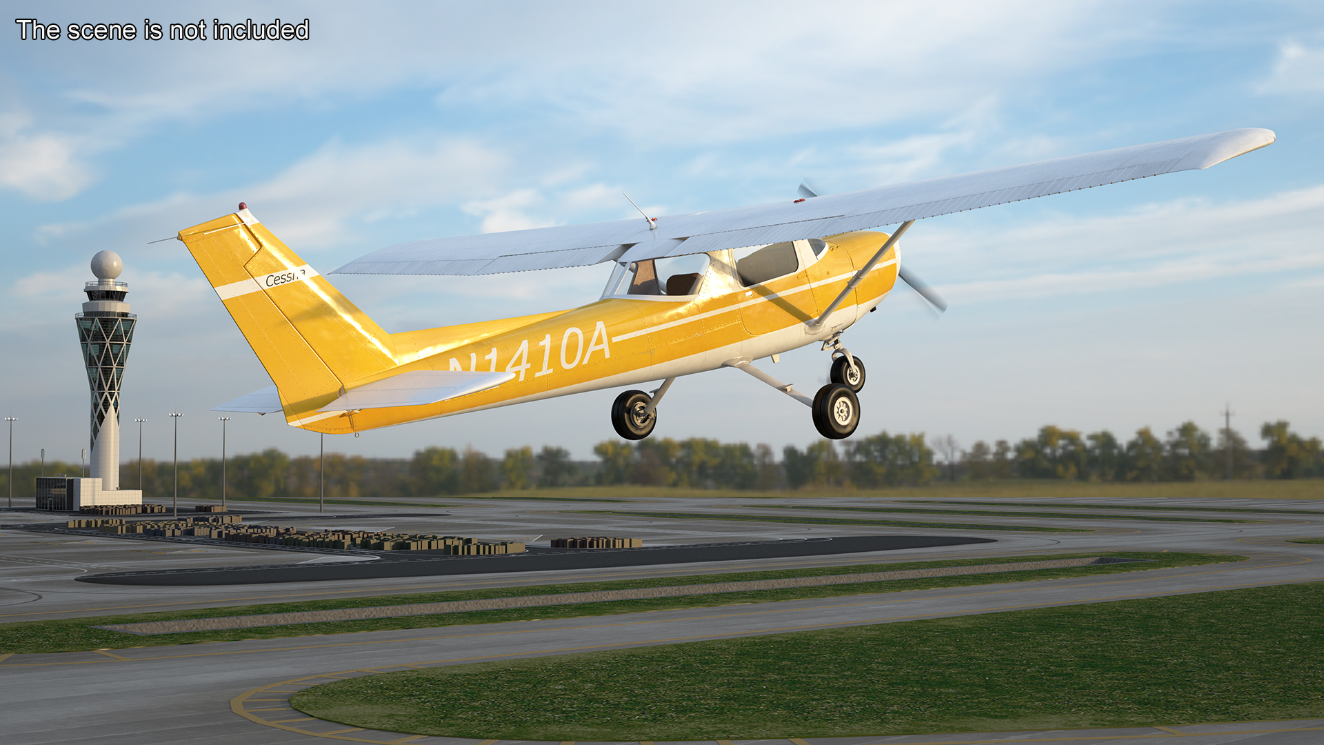 3D model Flight Training Airplane Cessna 150