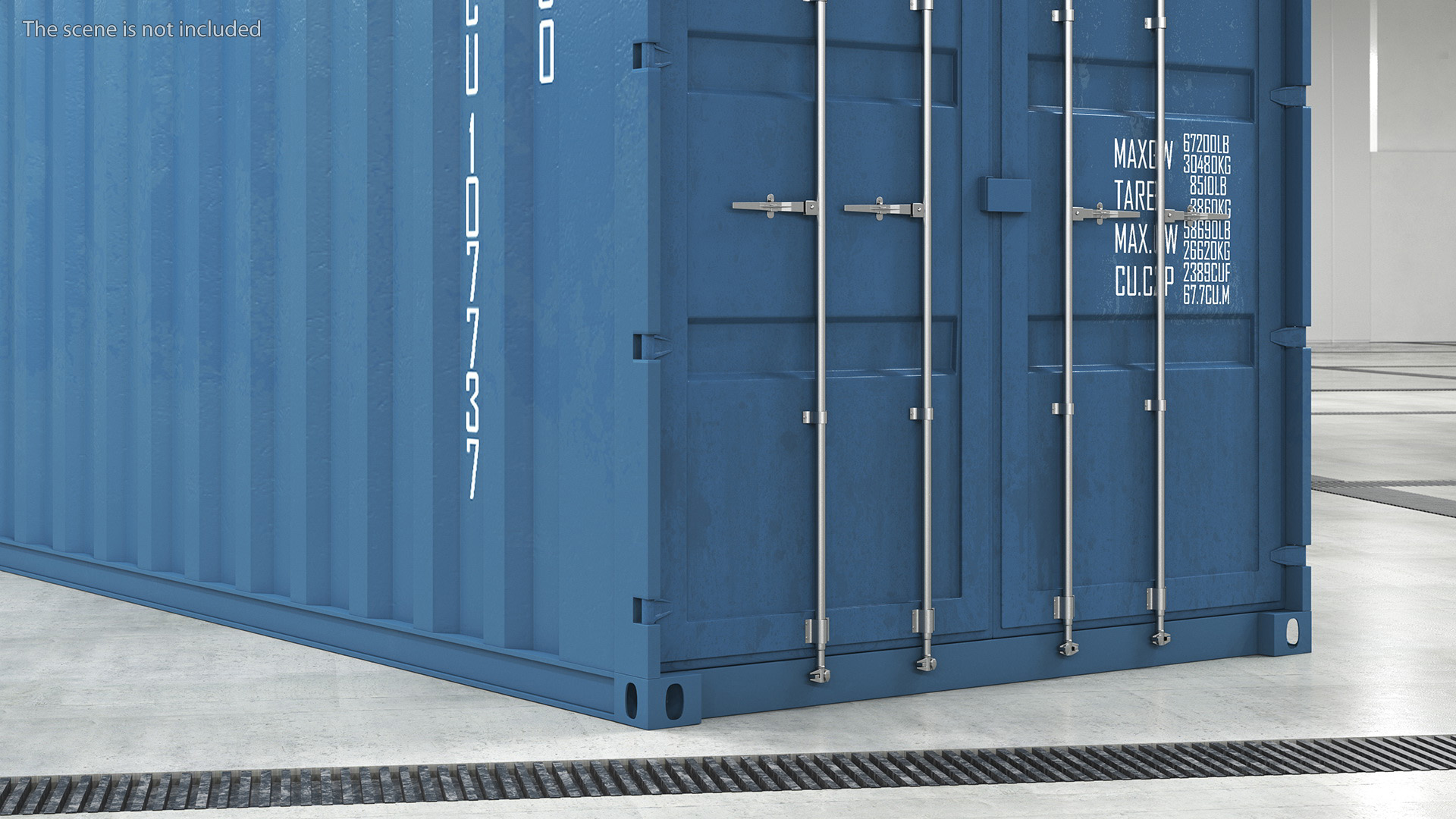 High Cube Cargo Worthy Shipping Container 48 Ft 3D