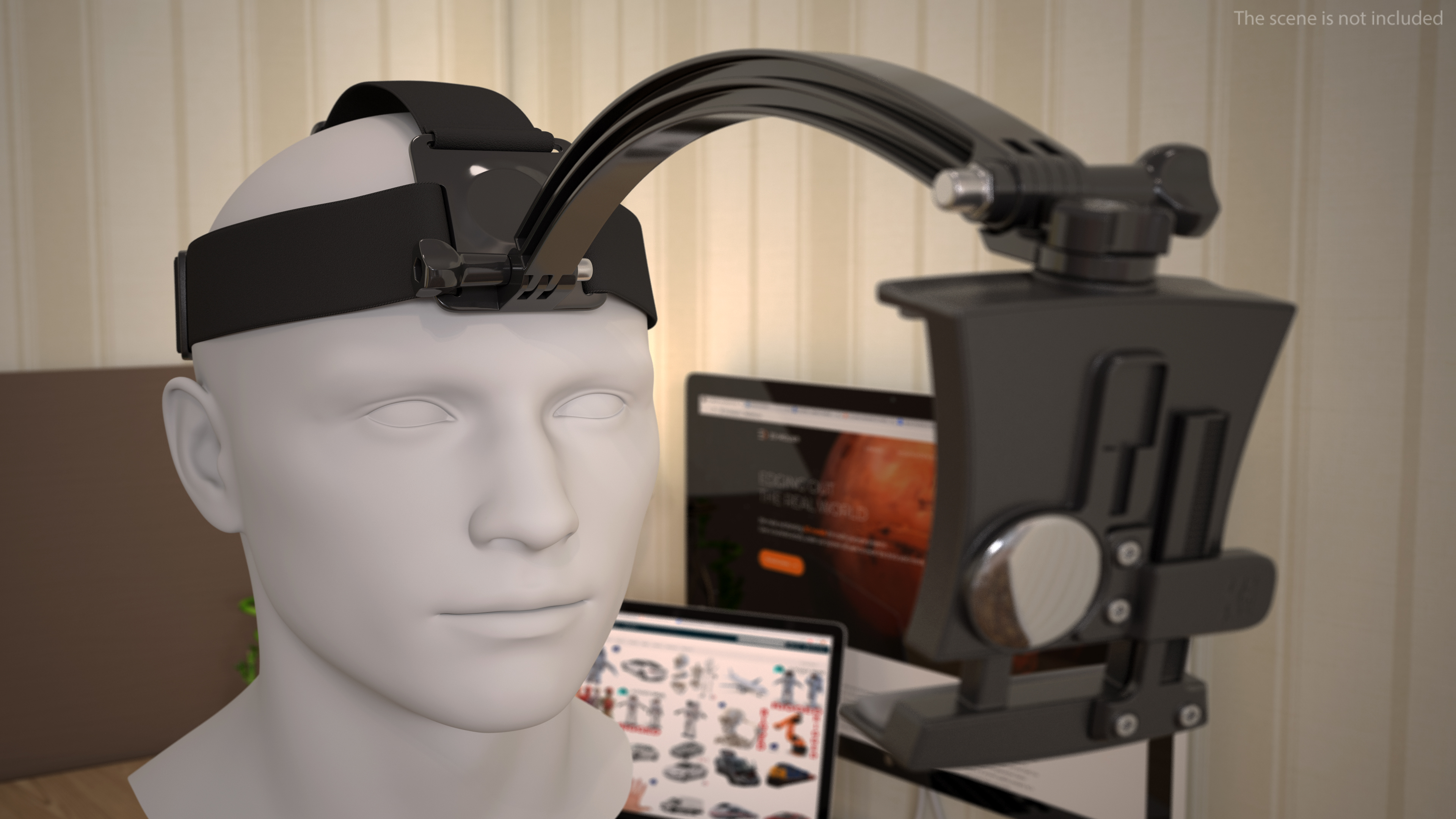 Outdoor Head Band Holder 3D model