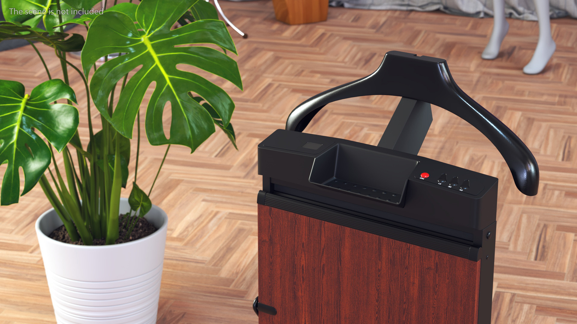 Trouser Press Brown Wood Trim 3D model