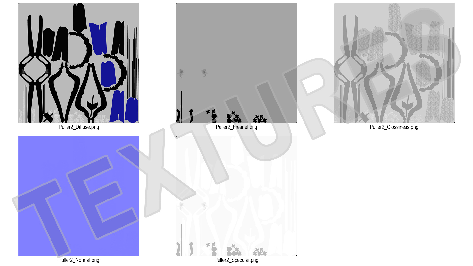 Oil Filter Pliers Rigged 3D model