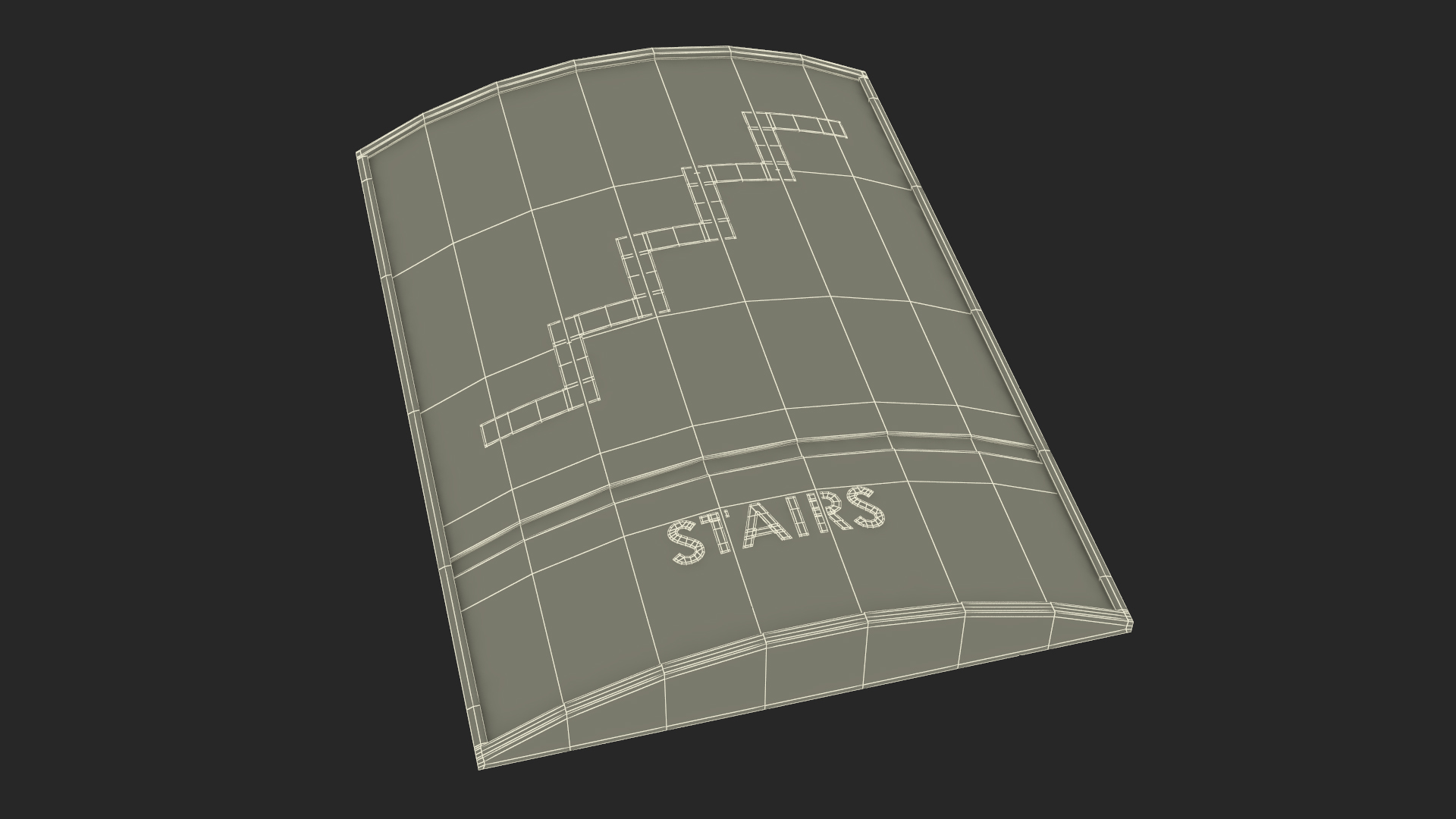 Stairs Compliance Sign 3D