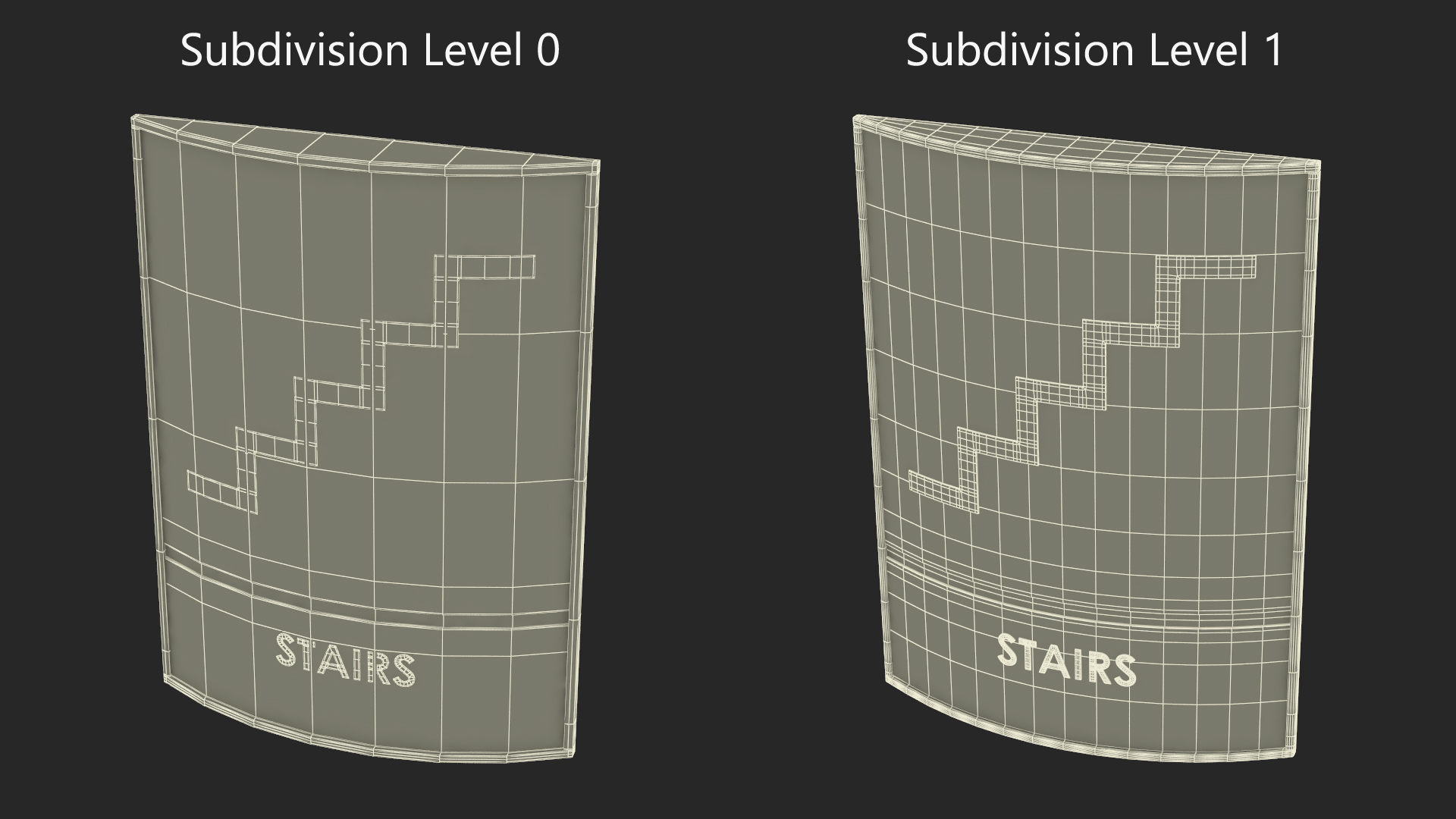 Stairs Compliance Sign 3D