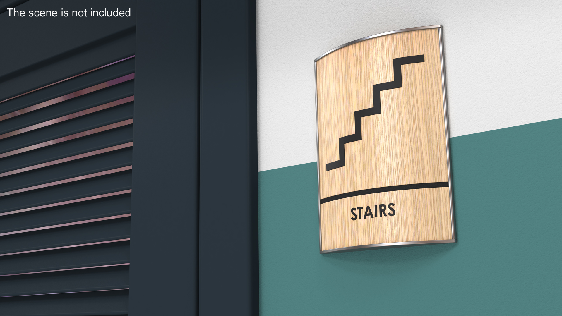 Stairs Compliance Sign 3D