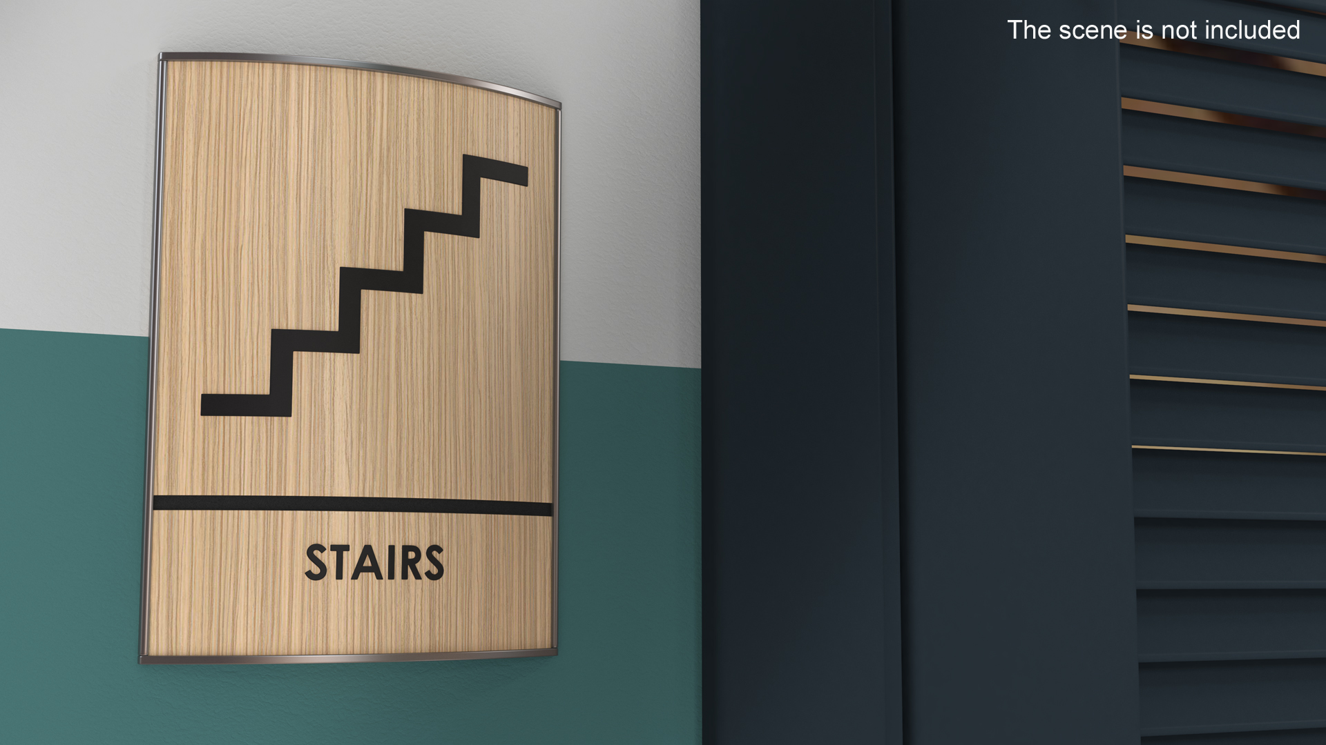 Stairs Compliance Sign 3D