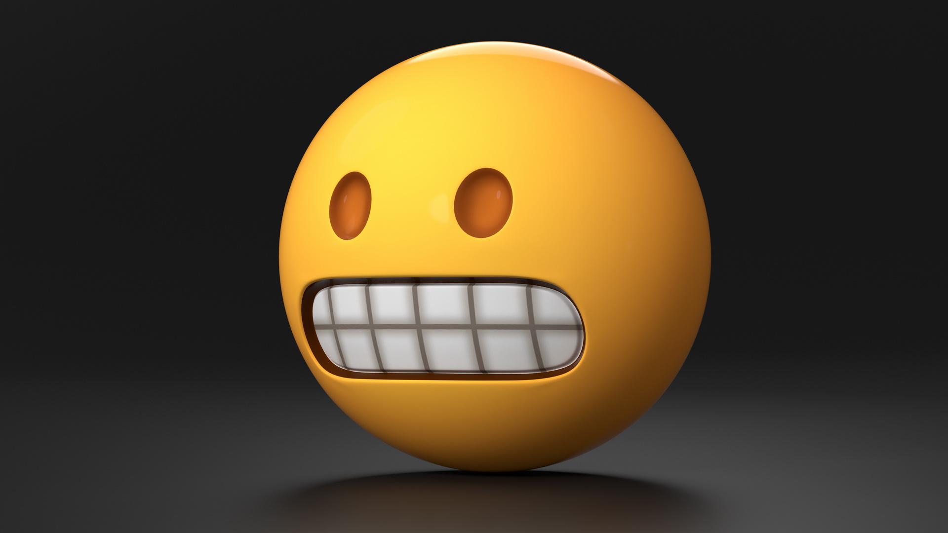 3D model Emoji Grimacing Face