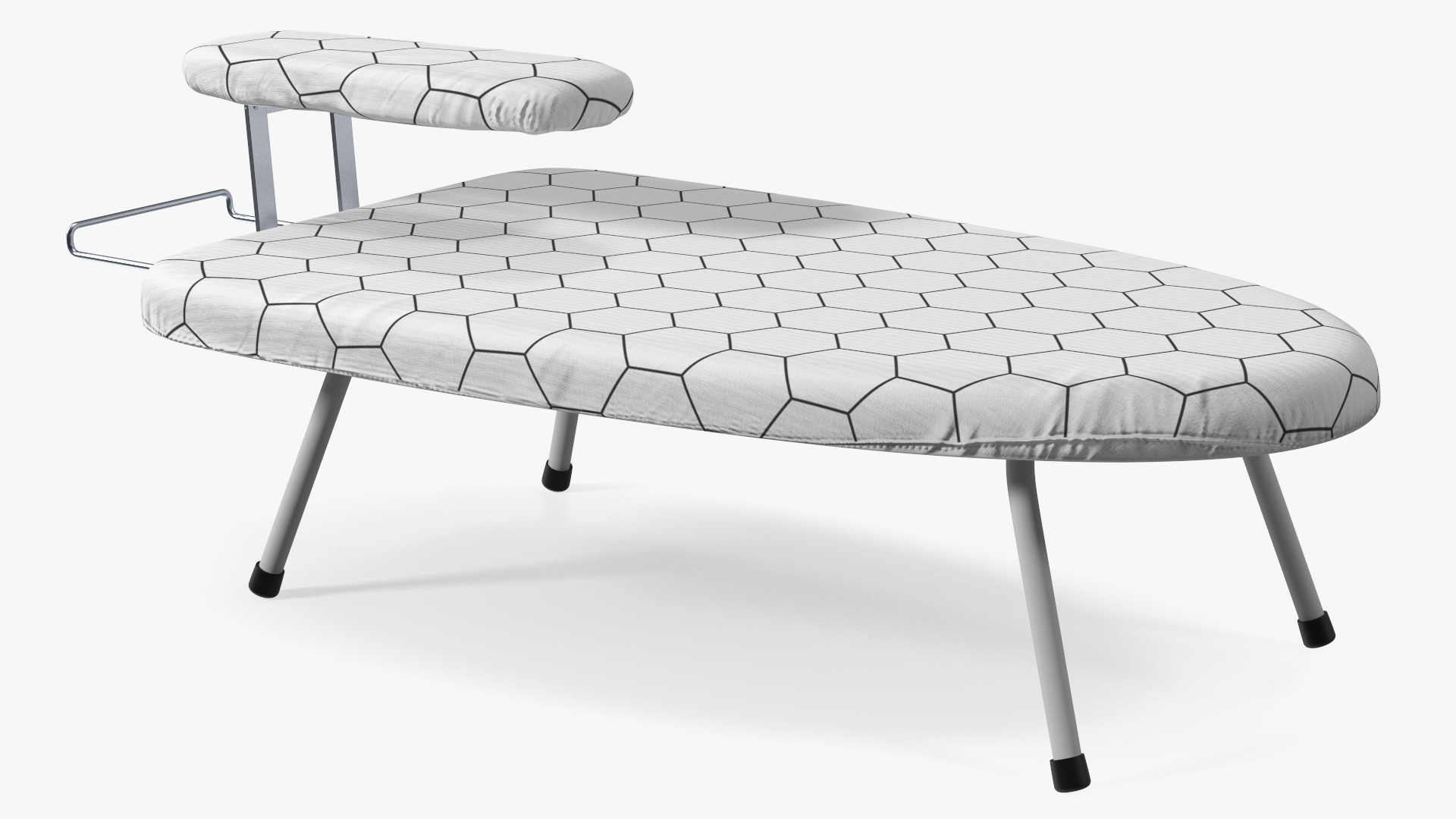 Small Tabletop Ironing Board White 3D model