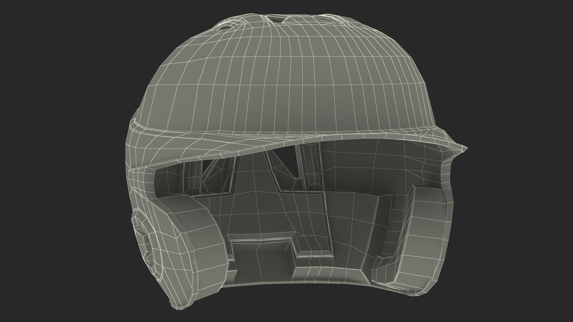 3D Baseball Batting Helmet model