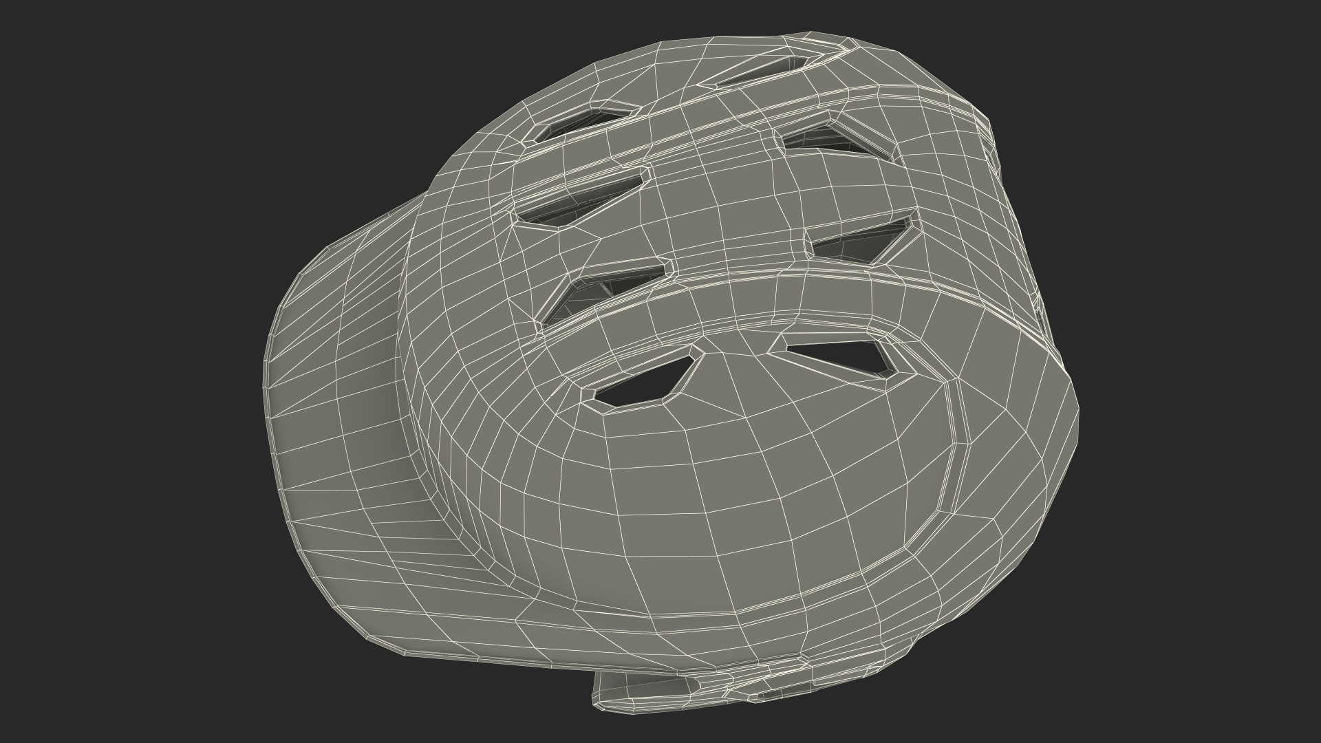 3D Baseball Batting Helmet model