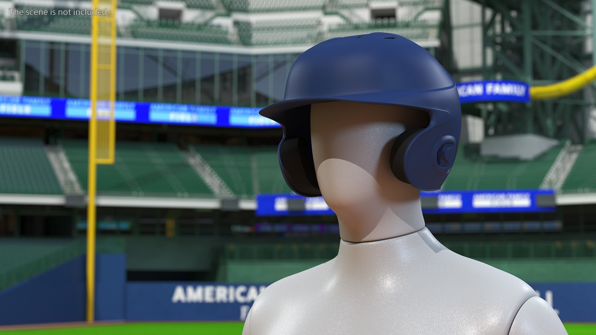 3D Baseball Batting Helmet model