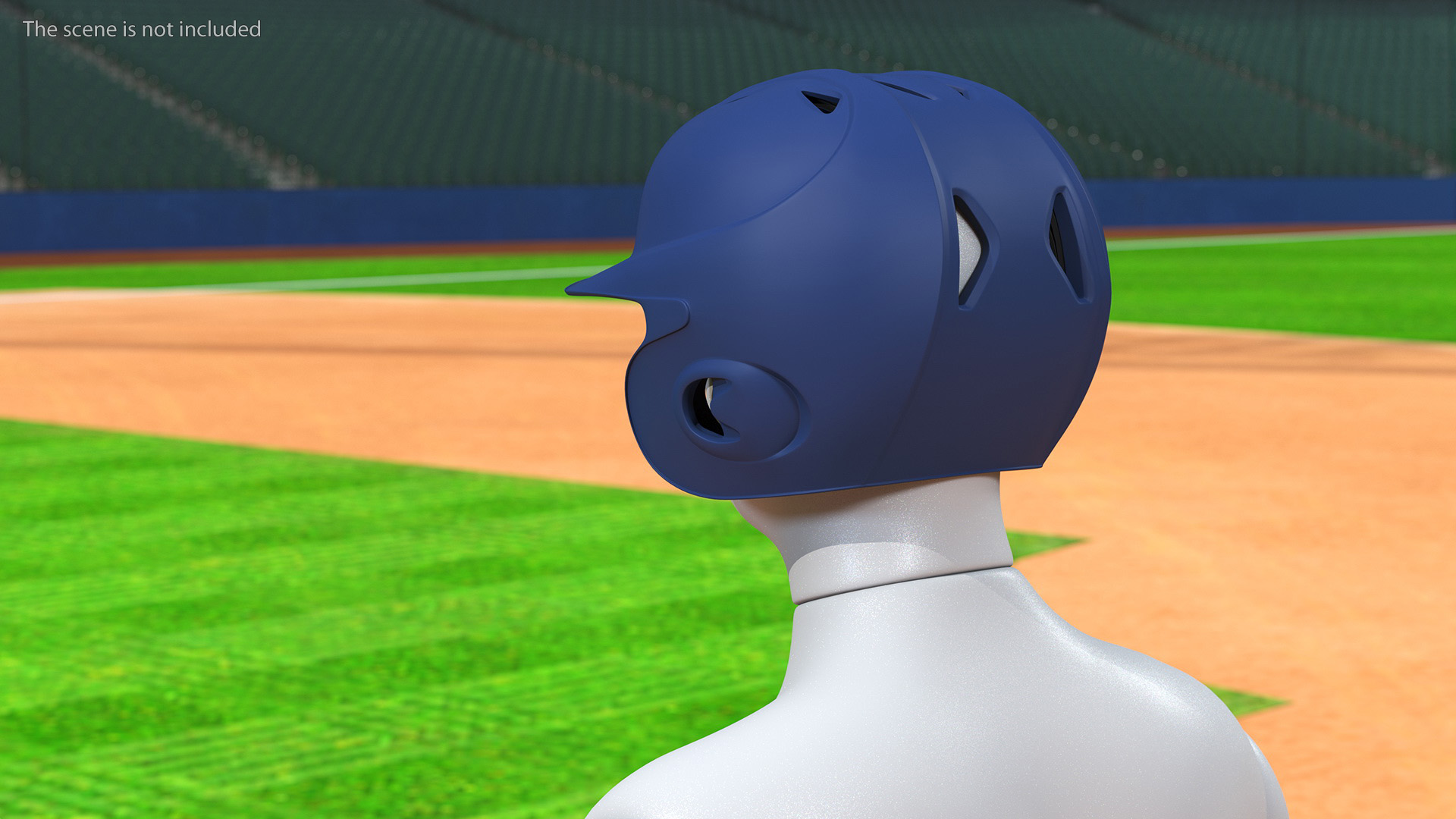 3D Baseball Batting Helmet model